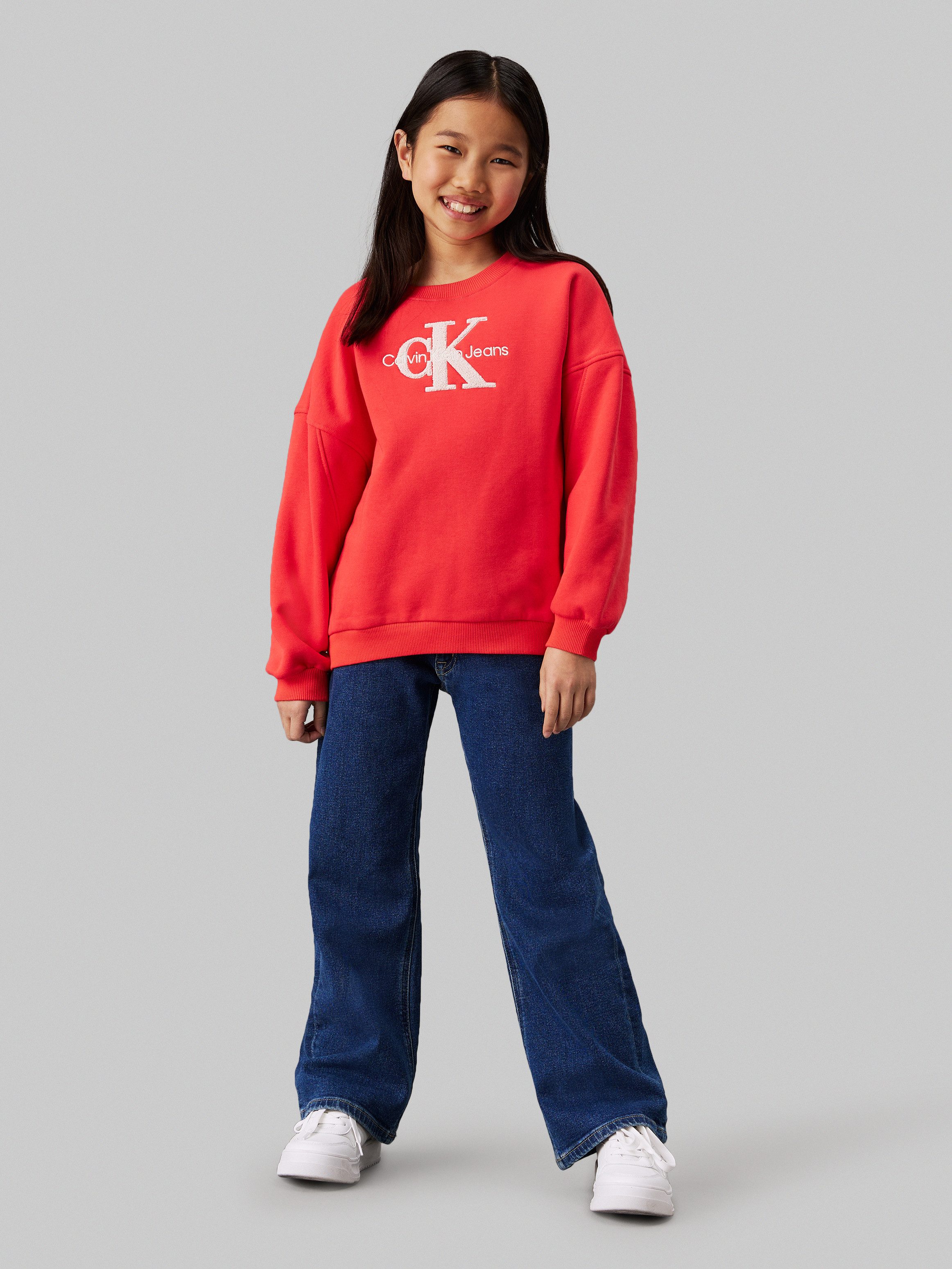 Calvin Klein Sweatshirt Teddy Monologo Fleece Cn