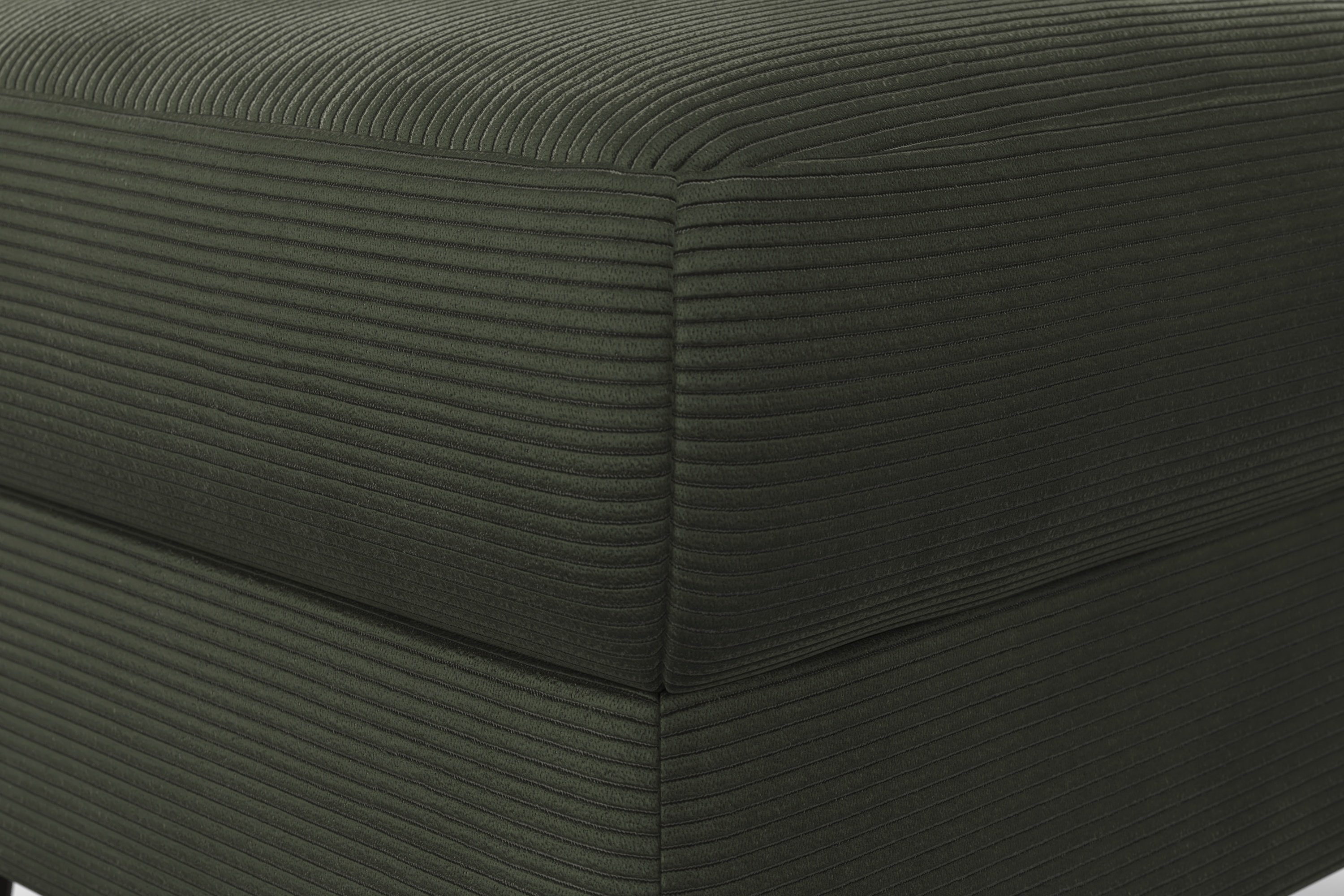 Home affaire Hocker Summer met bergruimte, cord-bekleding, wengékleurige houten poten