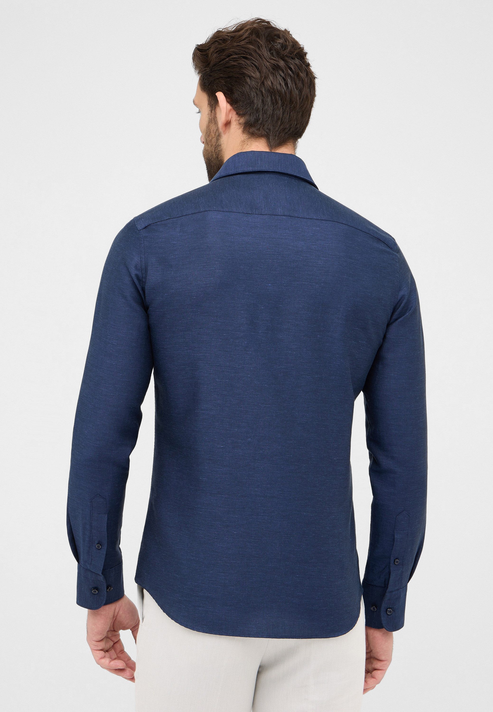 Eterna Overhemd met lange mouwen Slim fit EASY IRON (gemakkelijk te strijken)