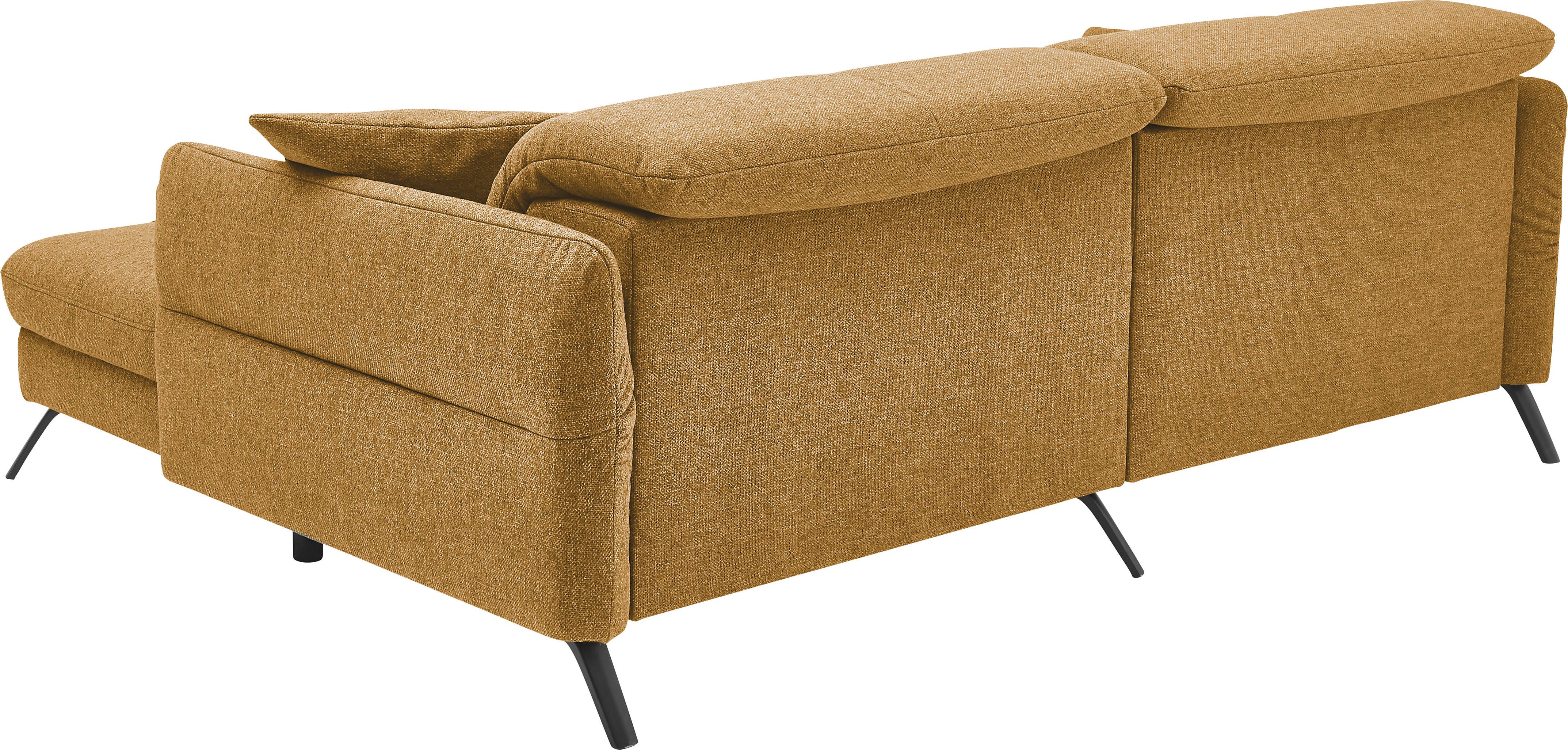 set one by Musterring Hoekbank SO 4400 V optioneel met motorische bedfunctie & hoofdverstelling, voet zwart