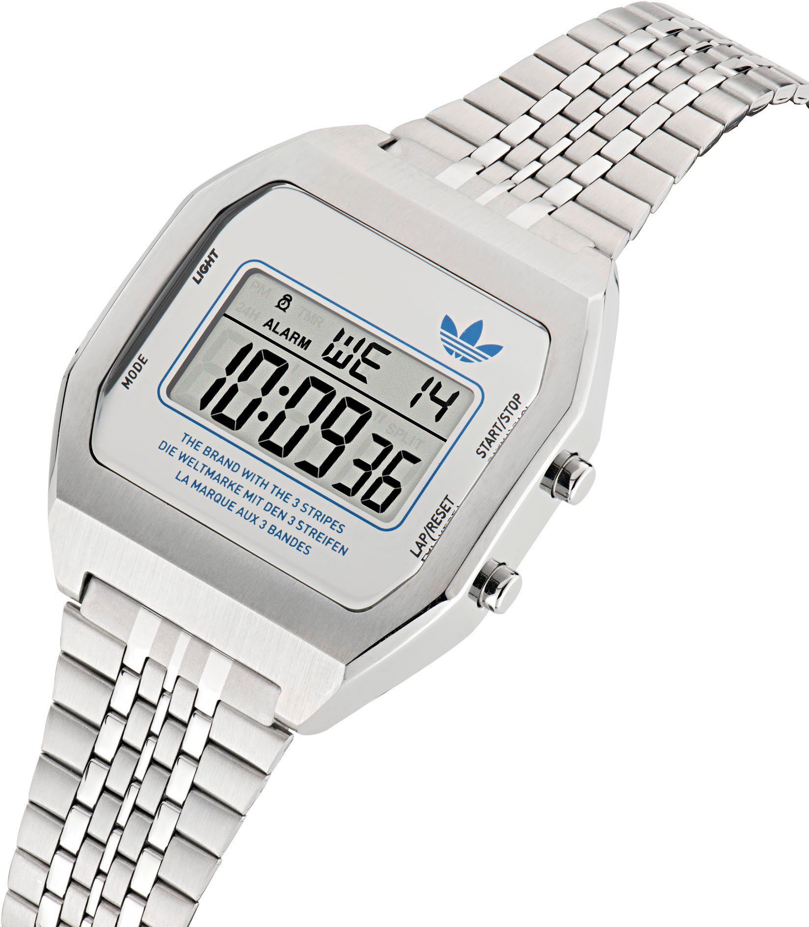 adidas Originals Digitale klok DIGITAL TWO Polshorloge, quartz, dameshorloge, herenhorloge, unisex, roestvrijstalen band