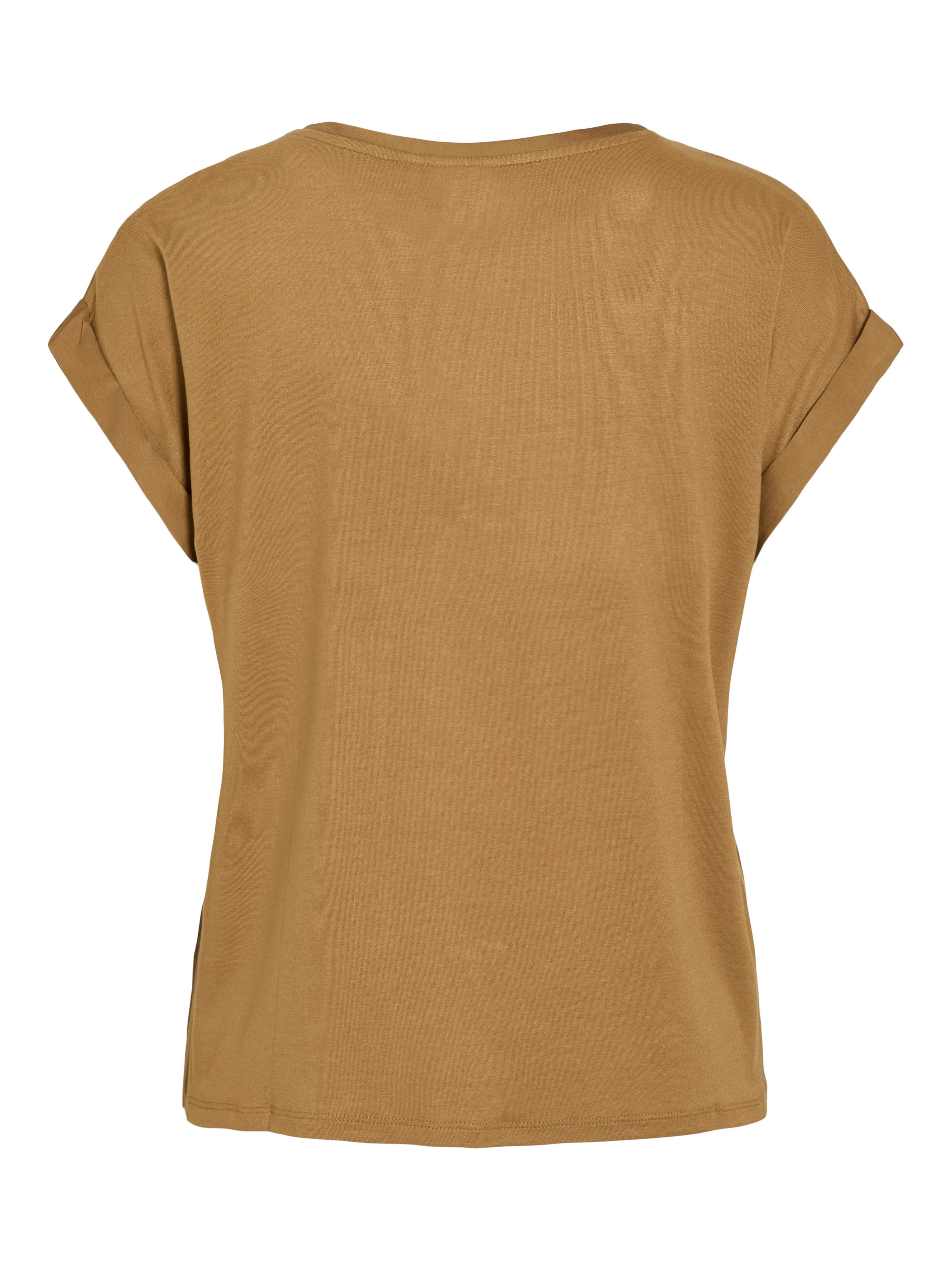 Vila Shirt met korte mouwen VIELLETTE S/S SATIN TOP - NOOS