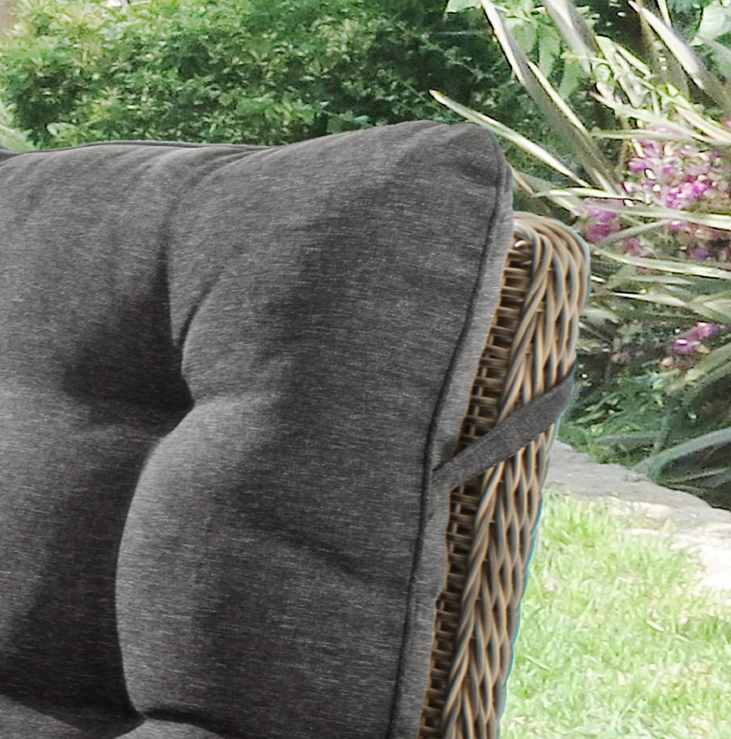 Destiny Loungebank MERANO II Aluminium, polyrattan, 2-zits bank, incl. kussens