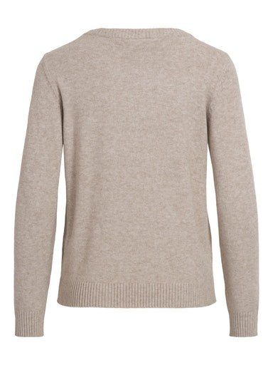 Vila Trui met ronde hals VIRIL O-NECK L S KNIT TOP NOOS