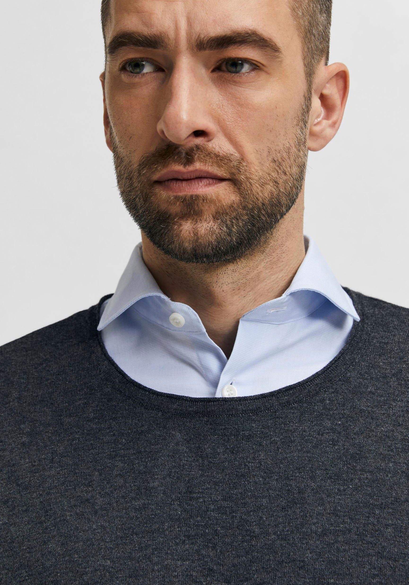 SELECTED HOMME Trui met ronde hals ROME KNIT