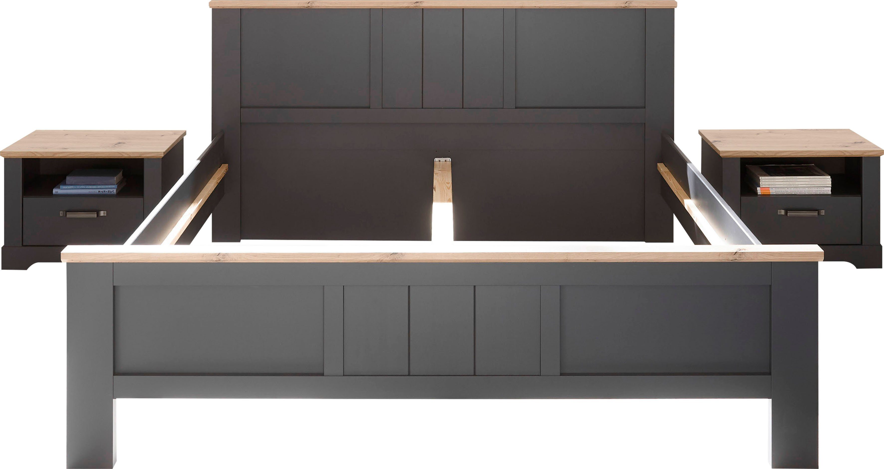 Schlafkontor Bedframe Elastir in landelijke stijl
