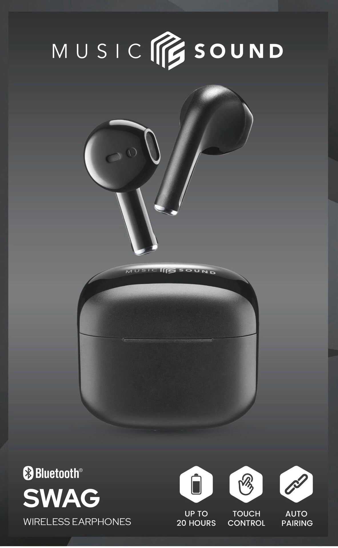Cellularline Wireless in-ear-hoofdtelefoon SWAG BT hoofdtelefoon MS