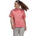 adidas performance t-shirt essentials giant logo t-shirt roze
