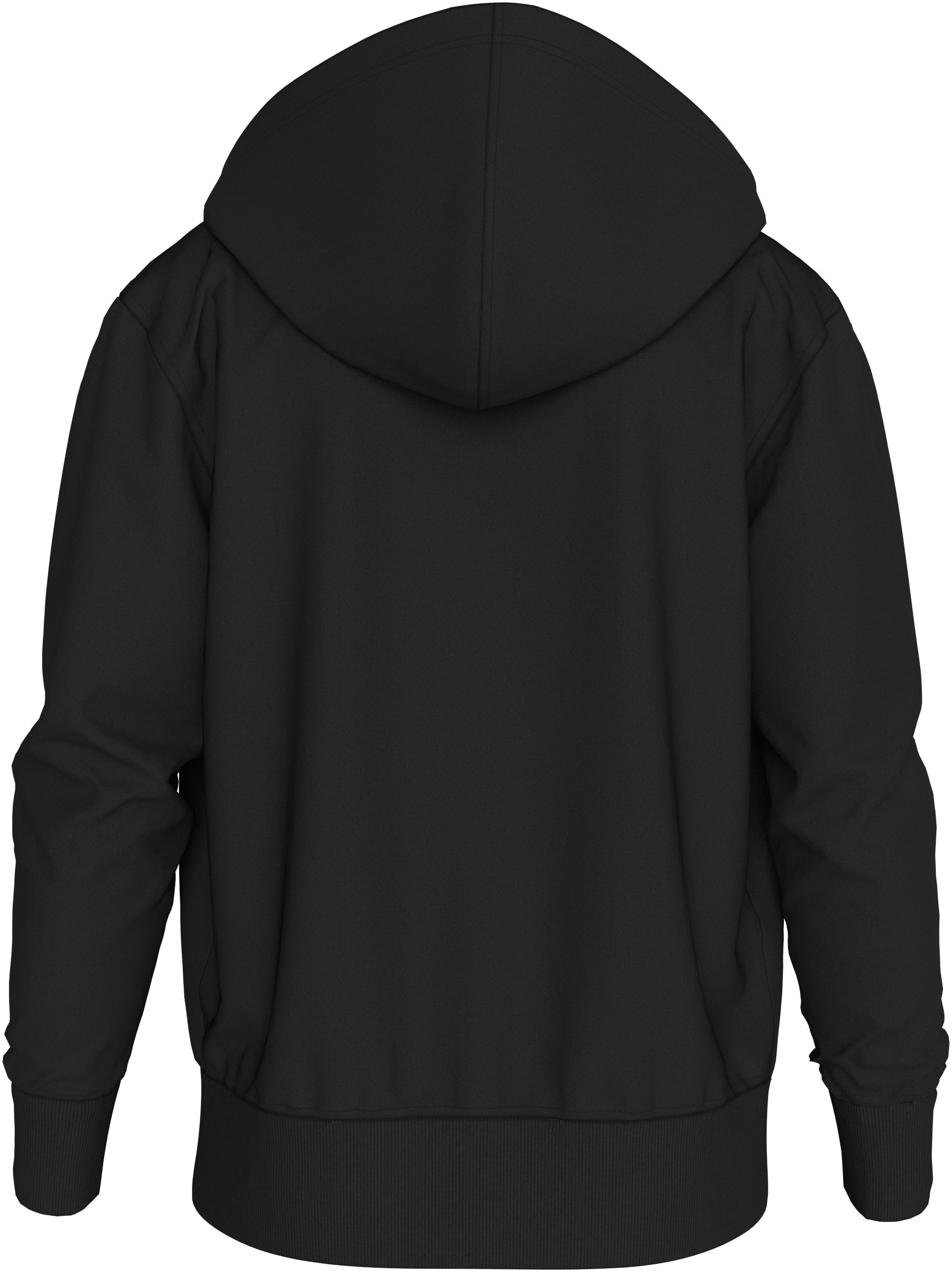 Calvin Klein Sweatvest WOVEN LABEL ZIP THROUGH HOODIE