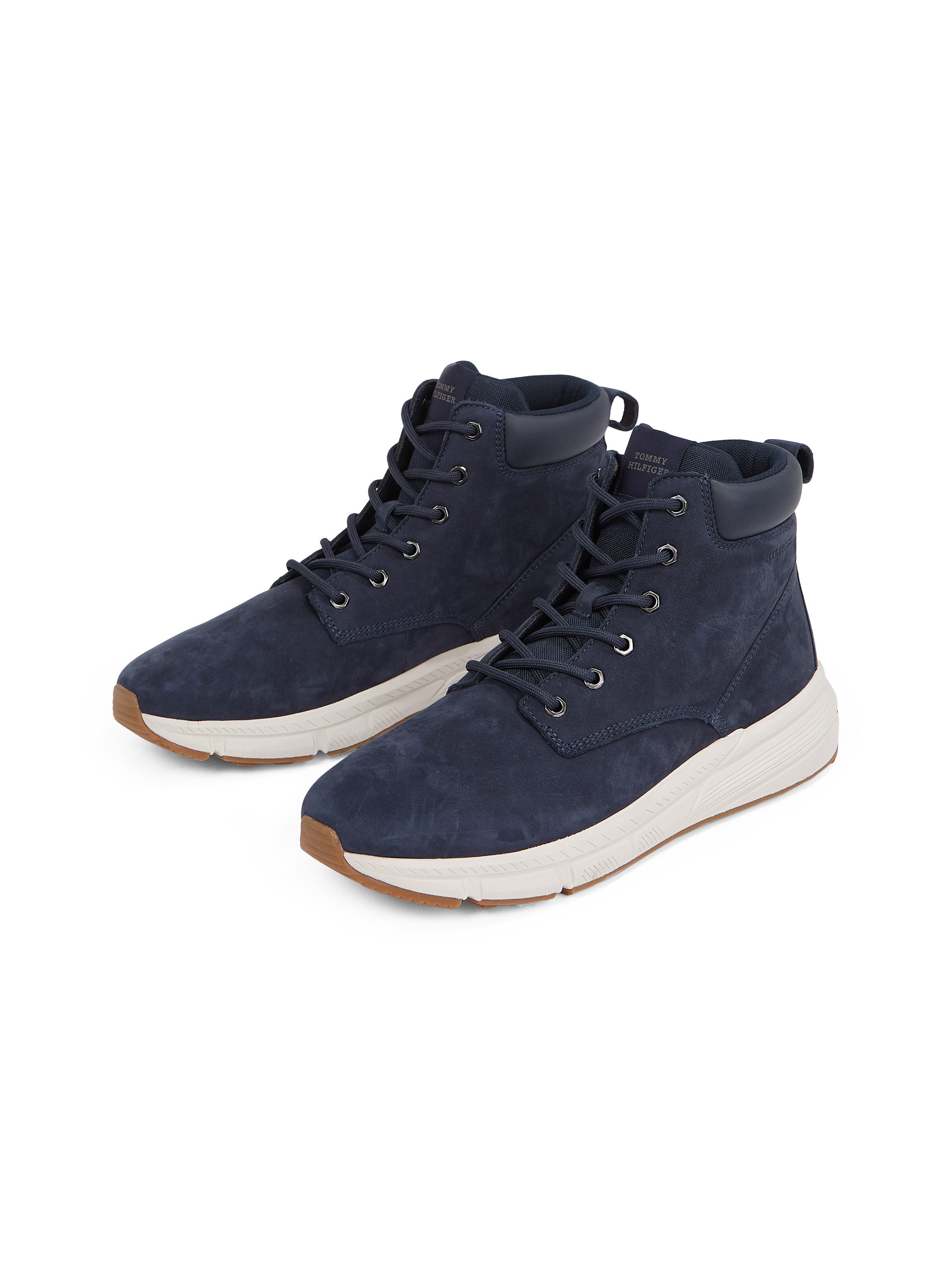 Tommy Hilfiger Veterschoenen LIGHT HILIFIGER NBK HYBRID BOOT vrijetijdsschoen, laarzen, veterschoen met gevoerde schacht