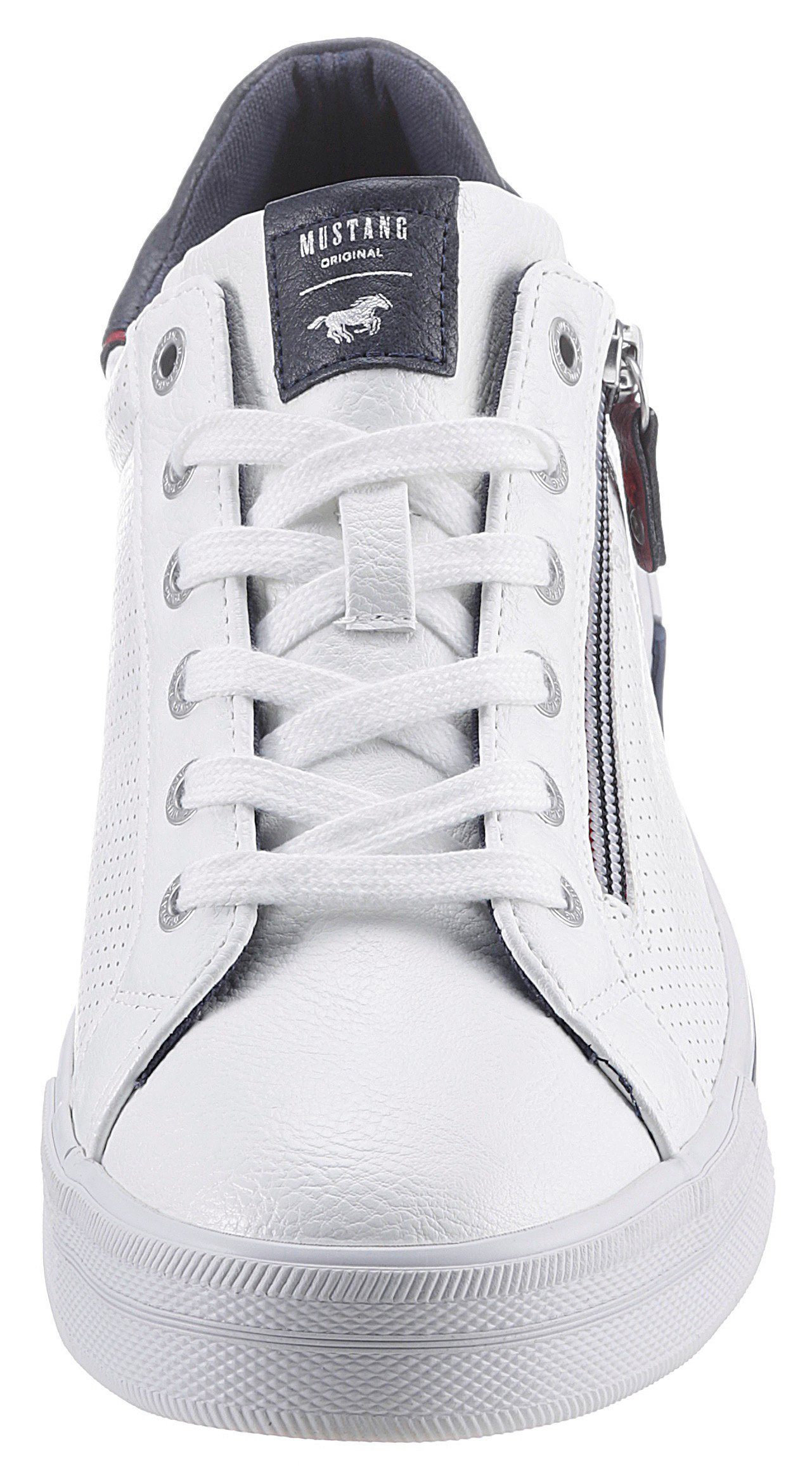 Mustang Shoes Sneakers met rits aan de zijkant, vrijetijdsschoen, lage schoen, veterschoen