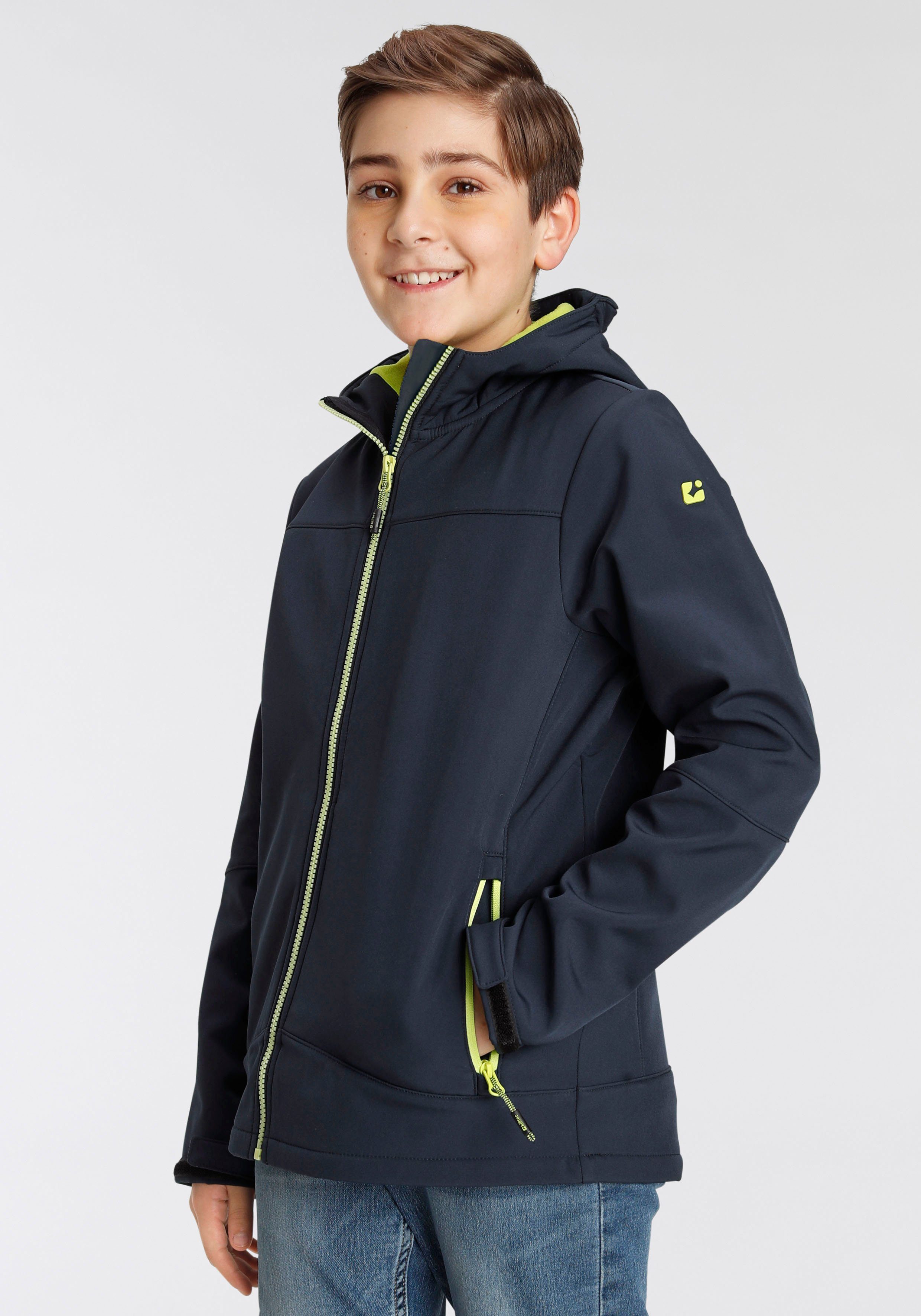 Killtec Softshell-jack BYS SFTSHLL JCKT OT Overgangsjas, waterafstotend & windafstotend, voor kinderen (1 stuk)