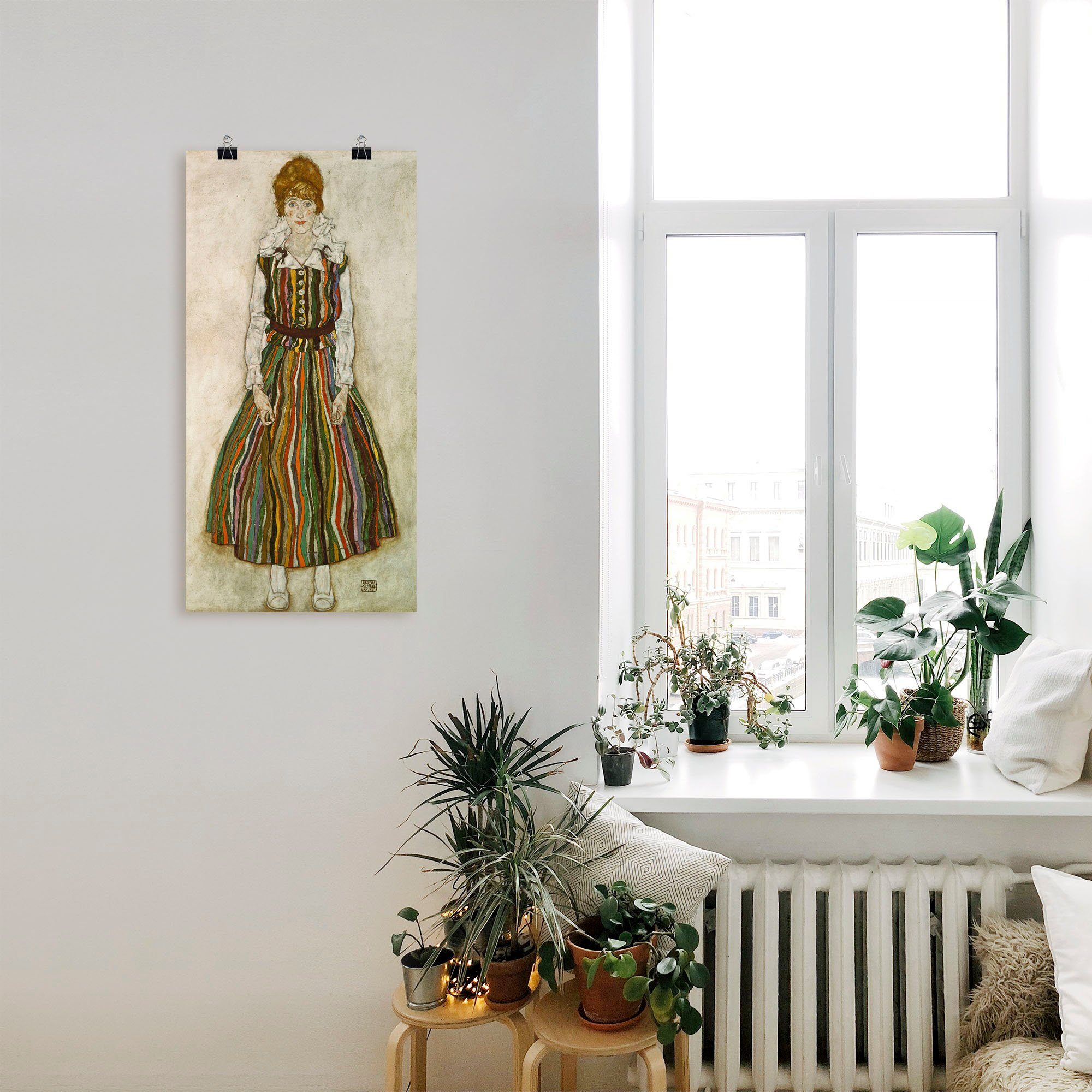 Artland Artprint Edith Schiele. 1915. als artprint van aluminium, artprint op linnen, muursticker of poster in verschillende maten