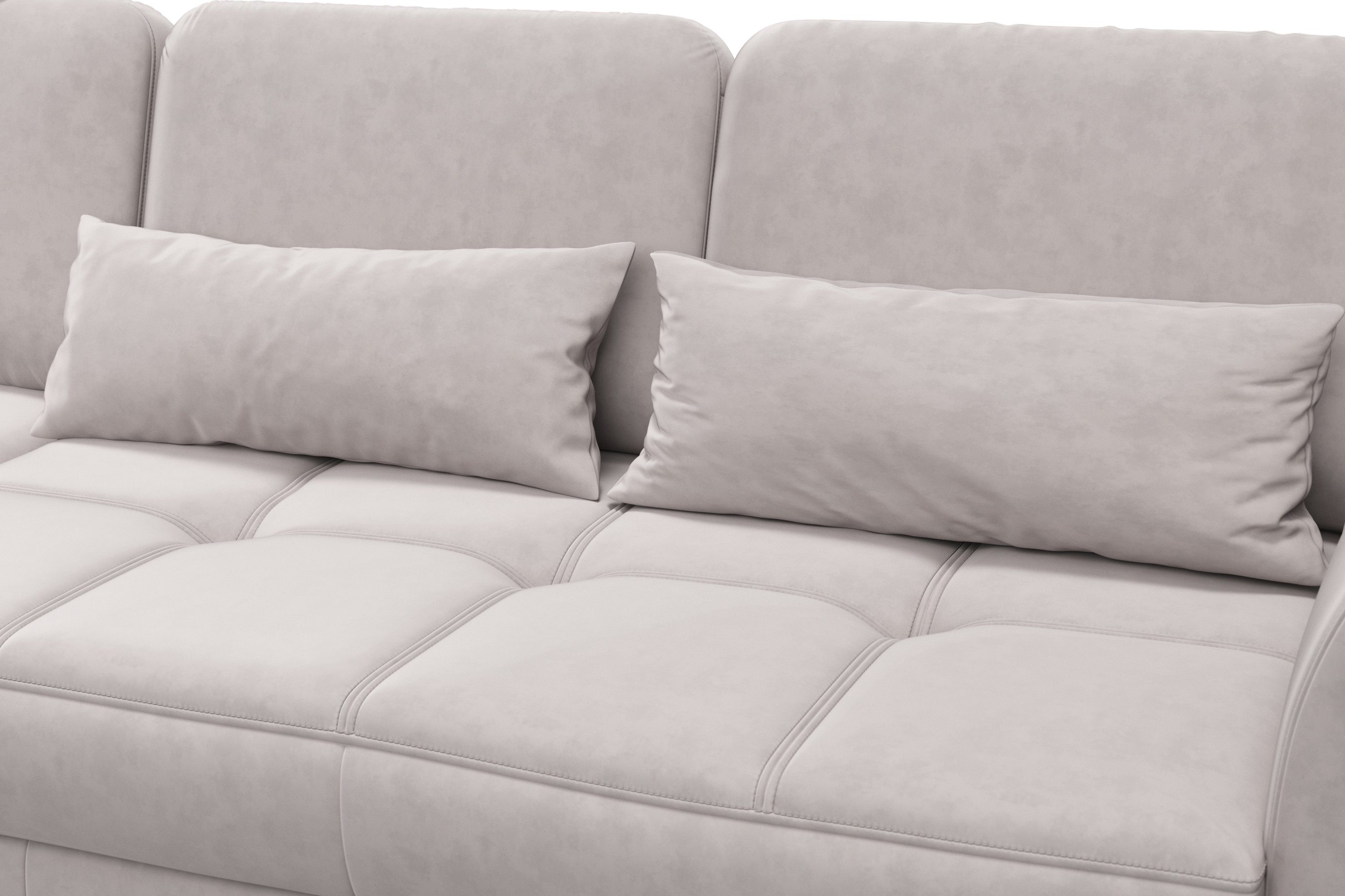 sit&more Hoekbank Bendigo L-vorm inclusief zitdiepteverstelling, bodemvrijheid 15 cm, in 2 pootkleuren
