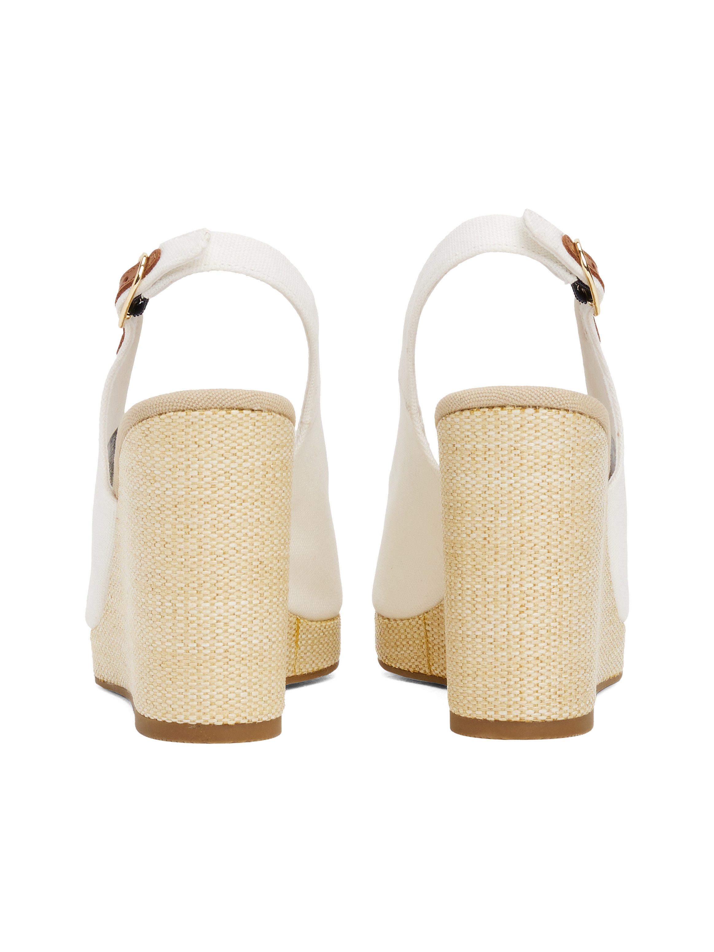 Tommy Hilfiger Highheel sandaaltjes FLAG HIGH WEDGE ESPAD SLINGBACK
