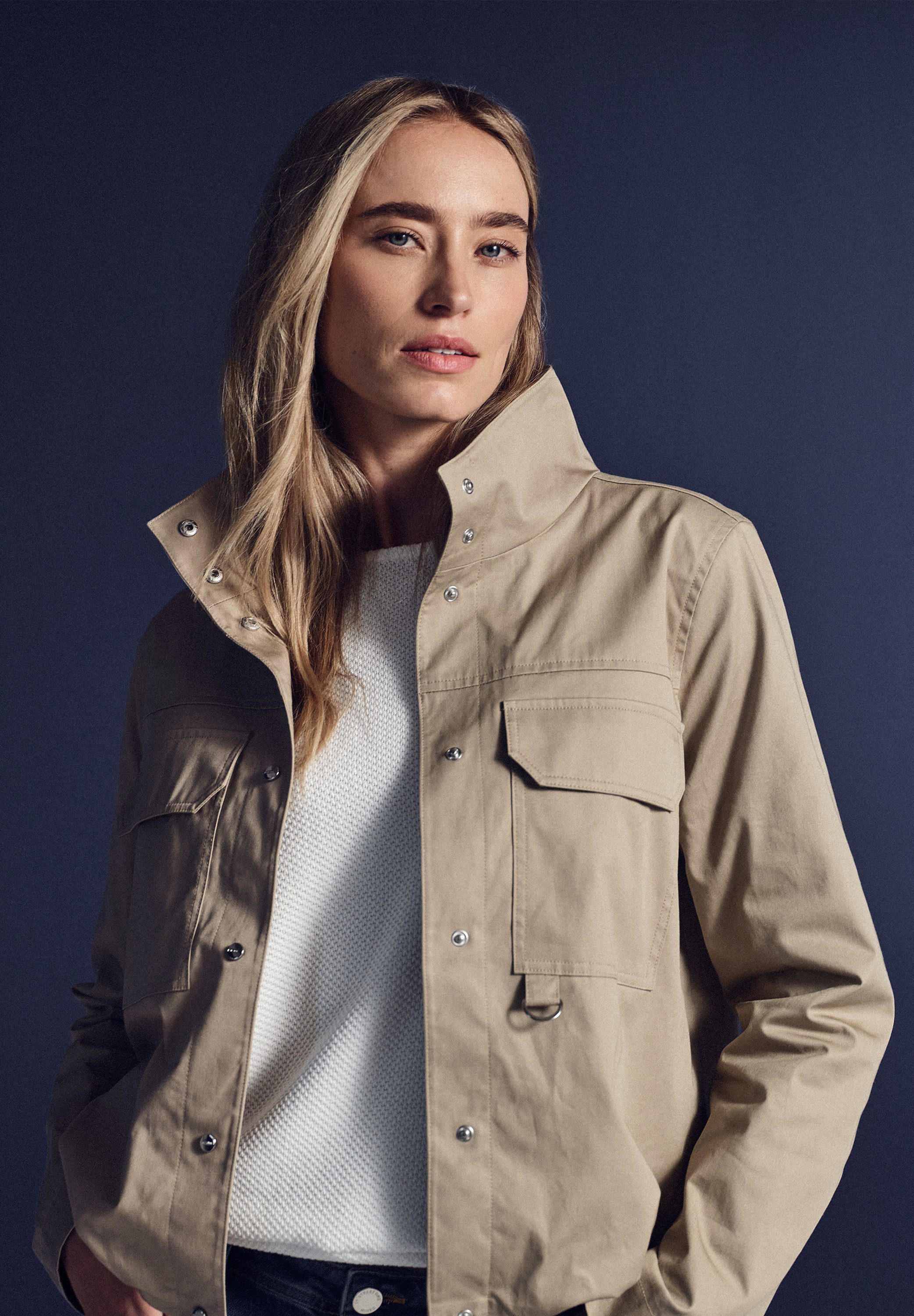 STREET ONE Jasje met borstzakken dames blazerjasjes maat 42 beige