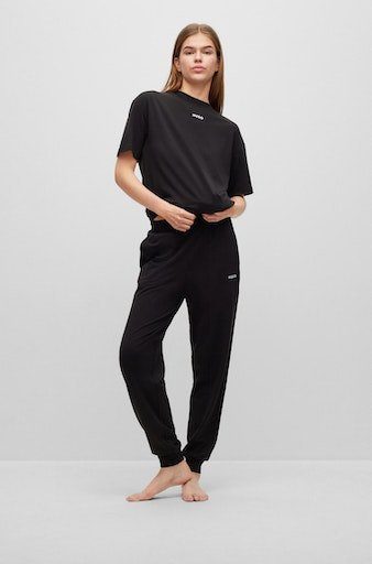 HUGO underwear Sweatbroek SHUFFLE_PANTS 10249155 01 met stijlvolle logo-opschrift