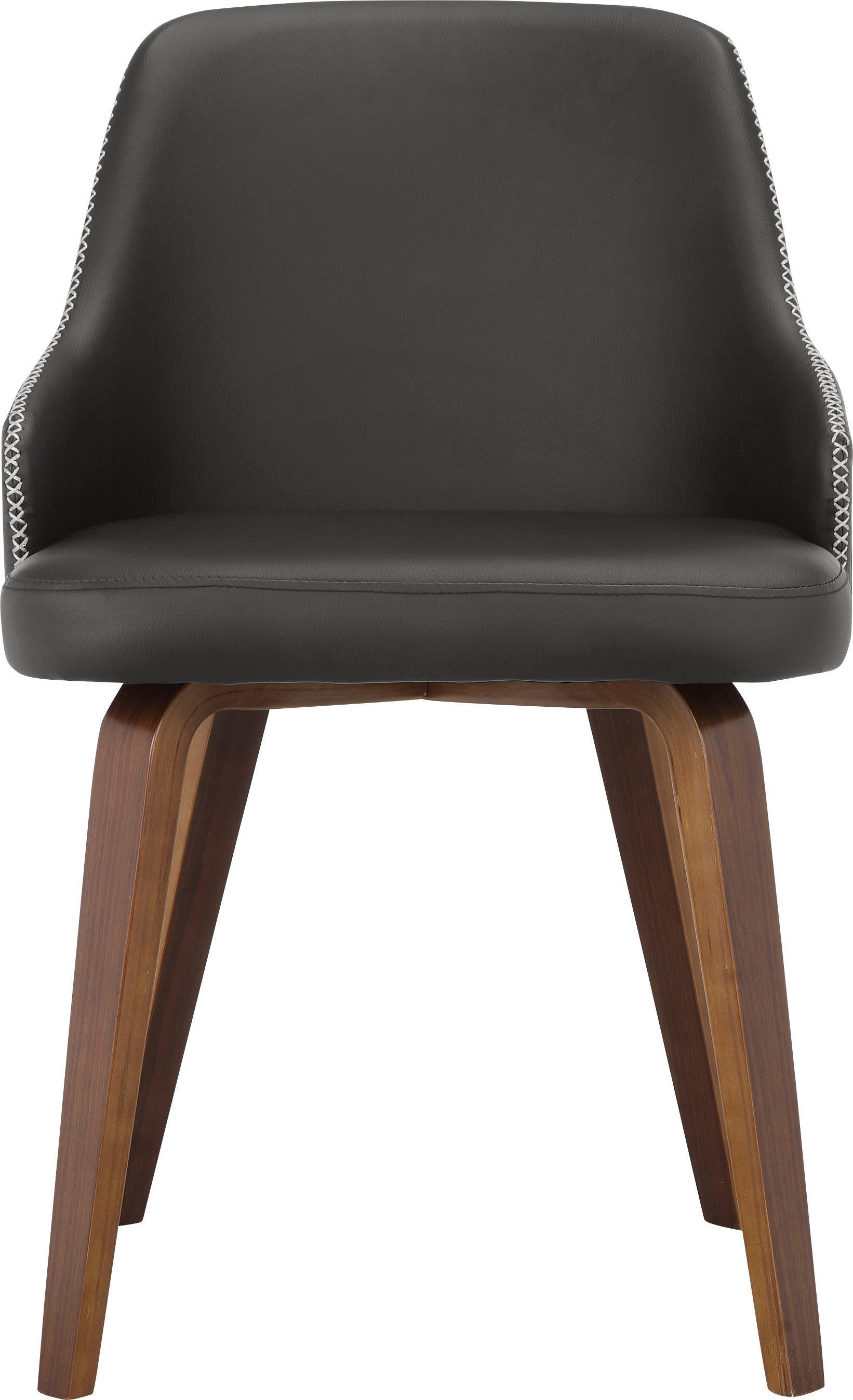 INOSIGN Eetkamerstoel Bojan gemakkelijk te onderhouden imitatieleer, beklede zitting en rugleuning, zithoogte 47 cm (2 stuks)