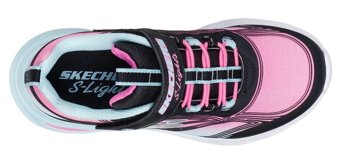 Skechers Sneakers COSMIC GLOW LIGHTS Klittenbandschoen met glitter, maat sjabloon te downloaden