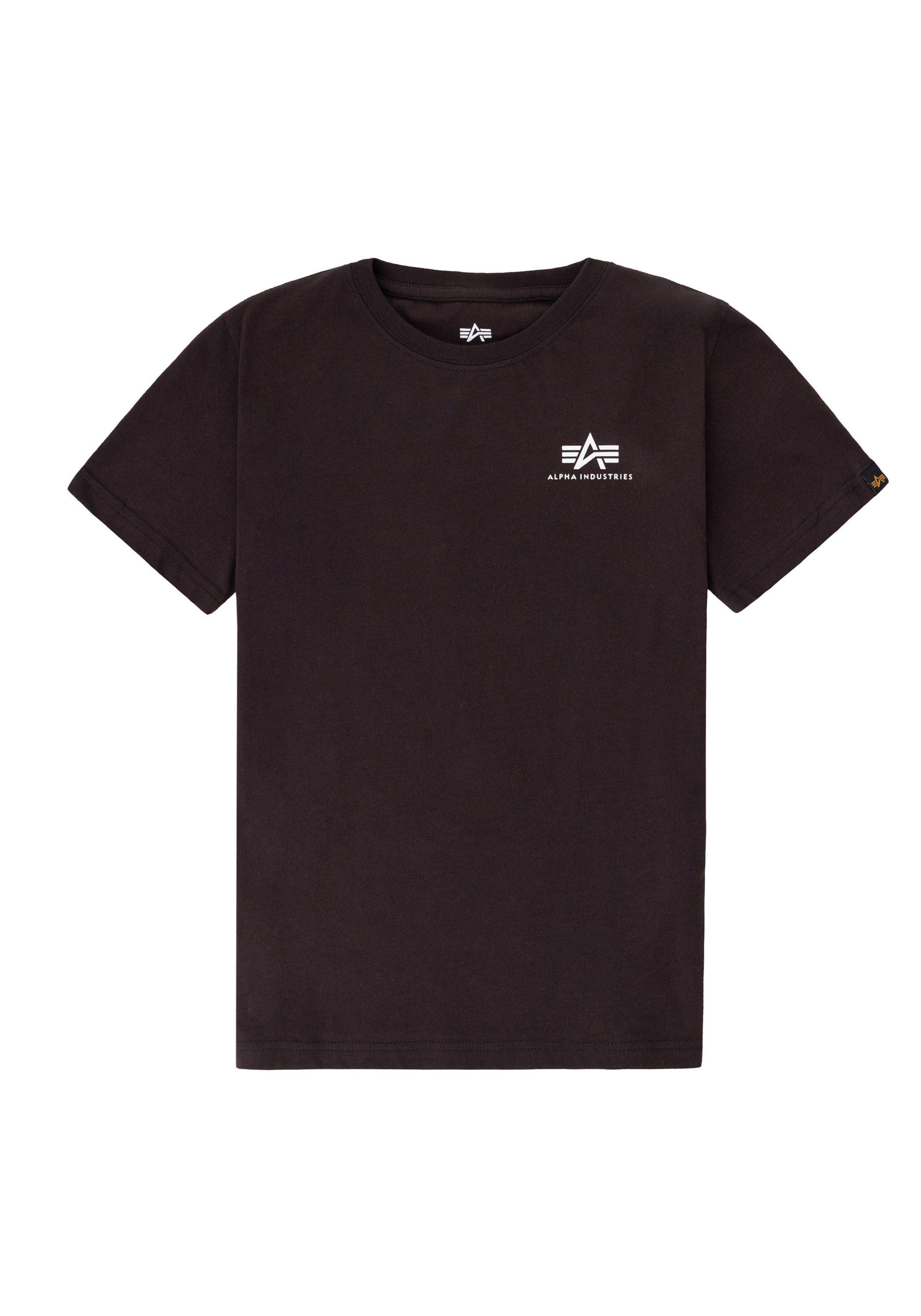 Alpha Industries T-shirt Alpha Industries Kids - T-Shirts Basic T SL Kids kinderen t-shirts maat 8 bruin