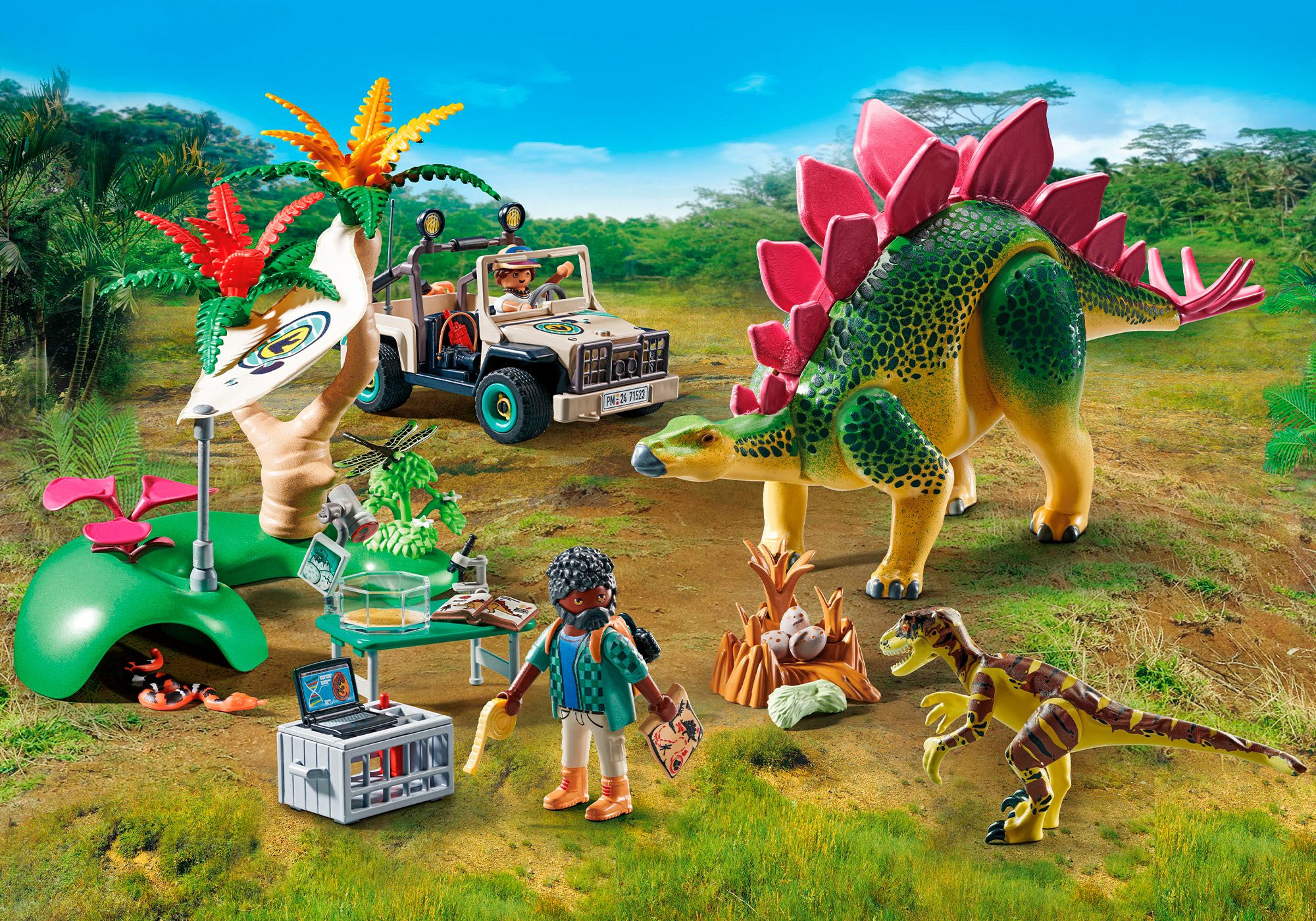 Playmobil® Constructie-speelset Onderzoeks Camp met Dinos (71523), Dinos (93-delig)