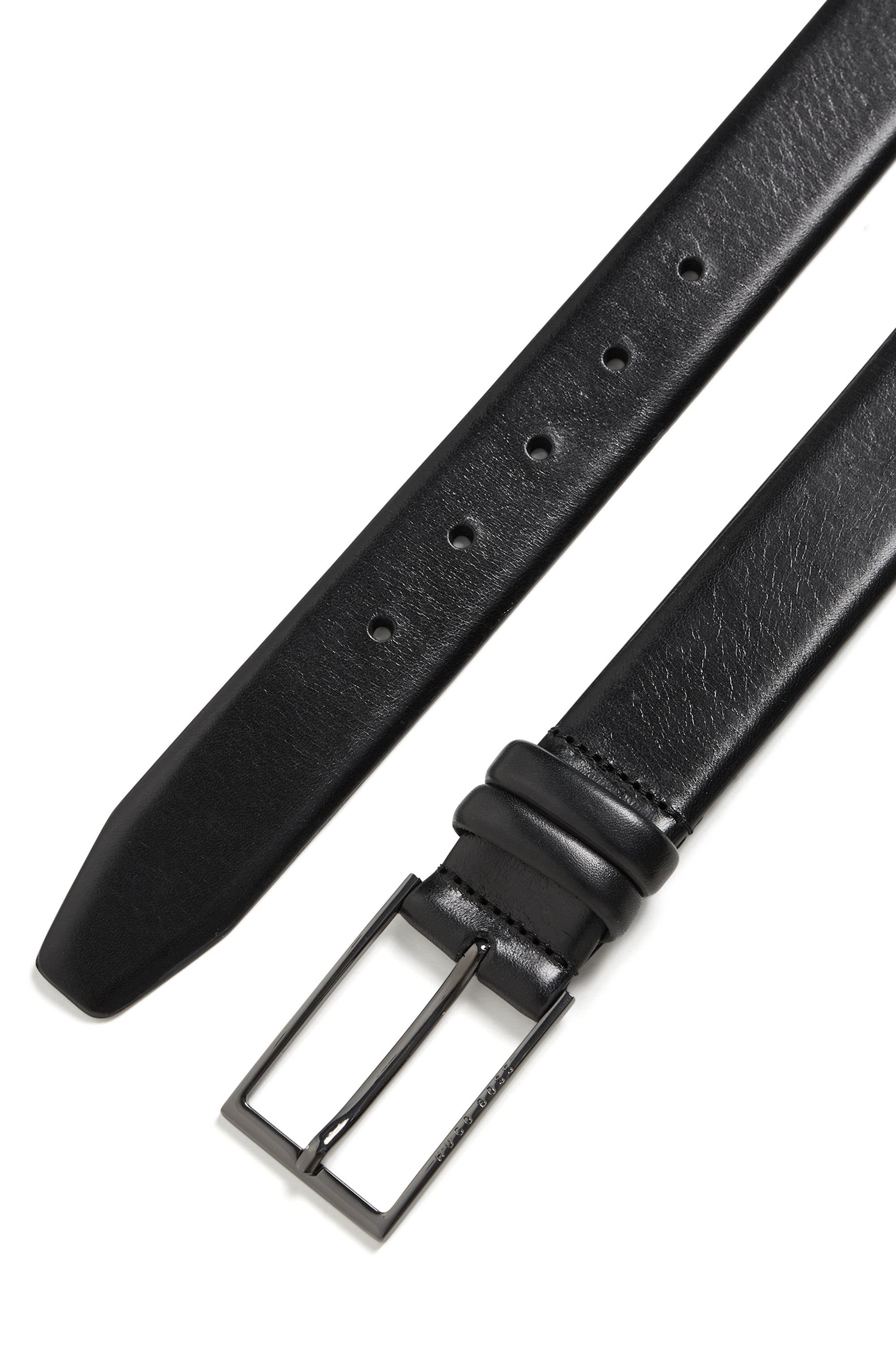 Boss Leren riem CARMELLO van gelooid leer met hugo boss logo-embossing op metalen sluiting