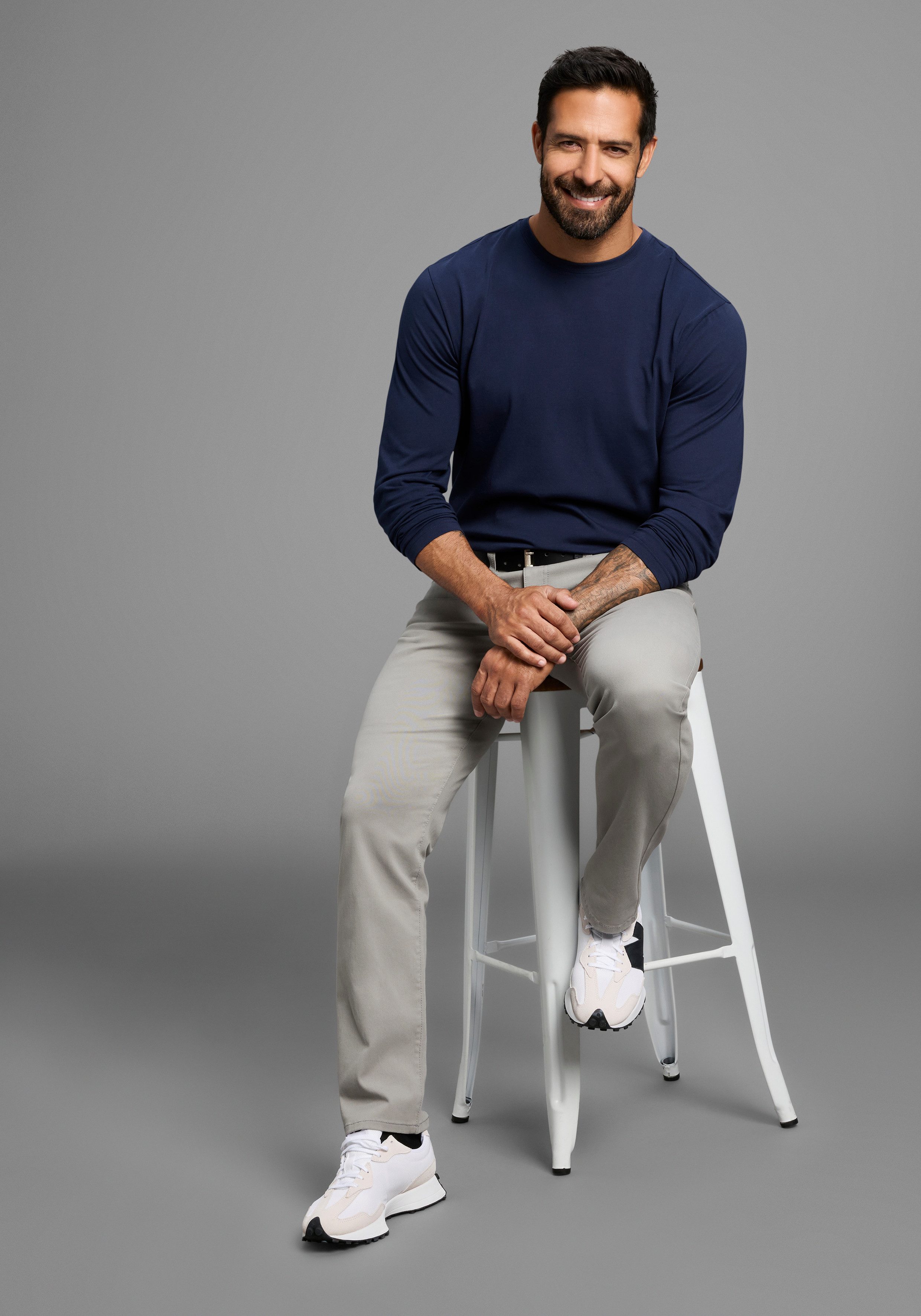 Man's World Five-pocketsbroek Stretchbroek met een elastische band