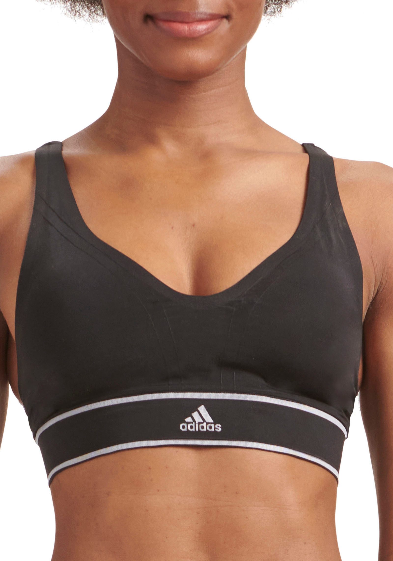 adidas Sportswear Sport-bh met brede logo-onderband