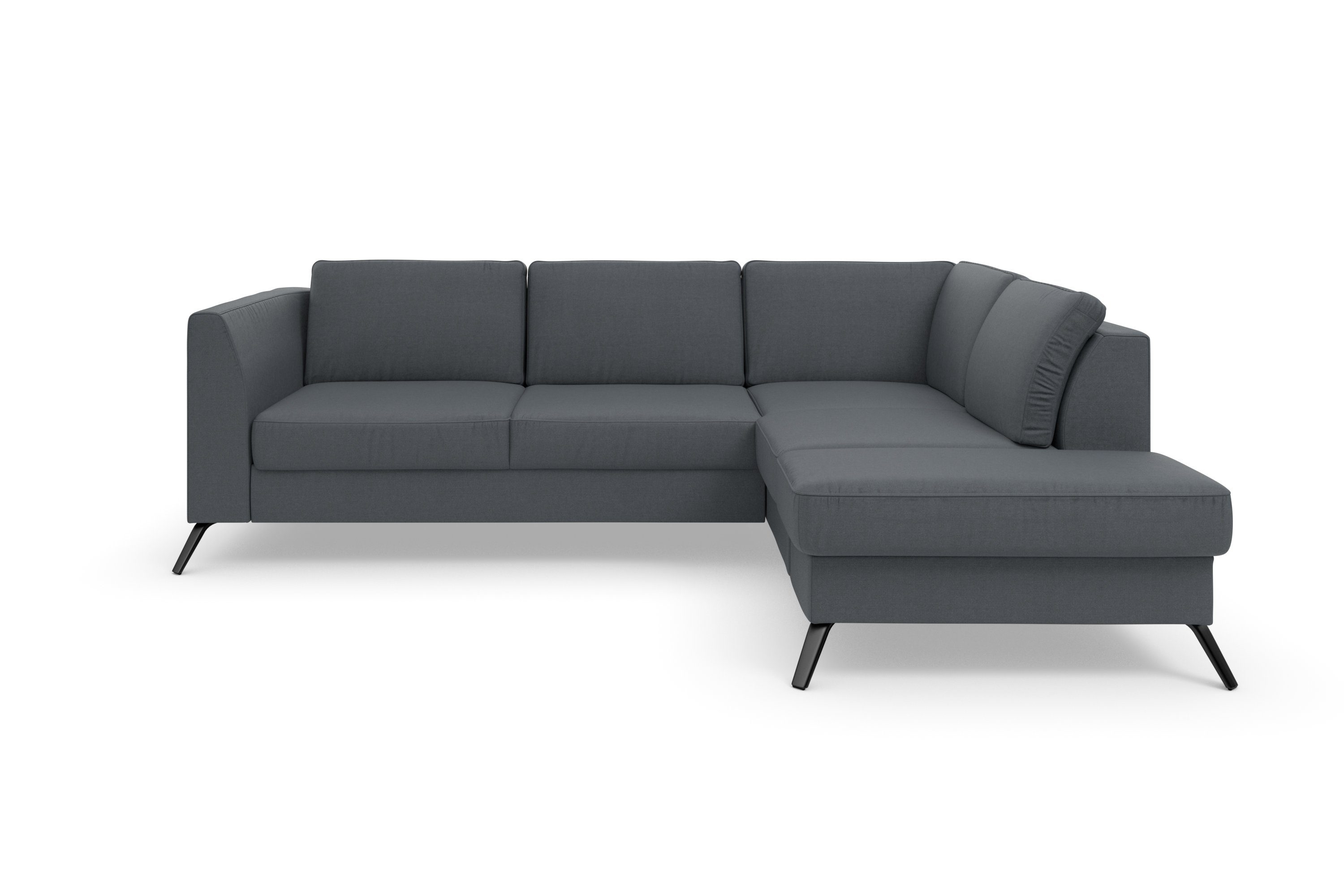 sit&more Hoekbank Olsen L-vorm inclusief zitdiepteverstelling, naar keuze met slaapfunctie, 15 cm hoog
