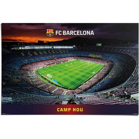 Reinders! Poster Barcelona Camp Nou Fußball Stadion Spanien (1 stuk)