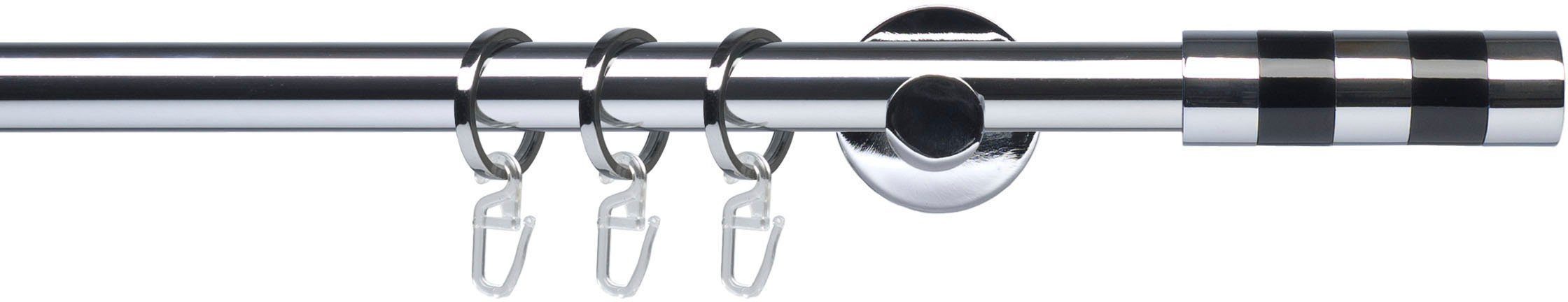 Liedeco Gordijnroede Complete set 20 mm Piano Murcia (1 stuk) gordijnroedes maat Ø 20 mm x 120 cm zilver(kleur)