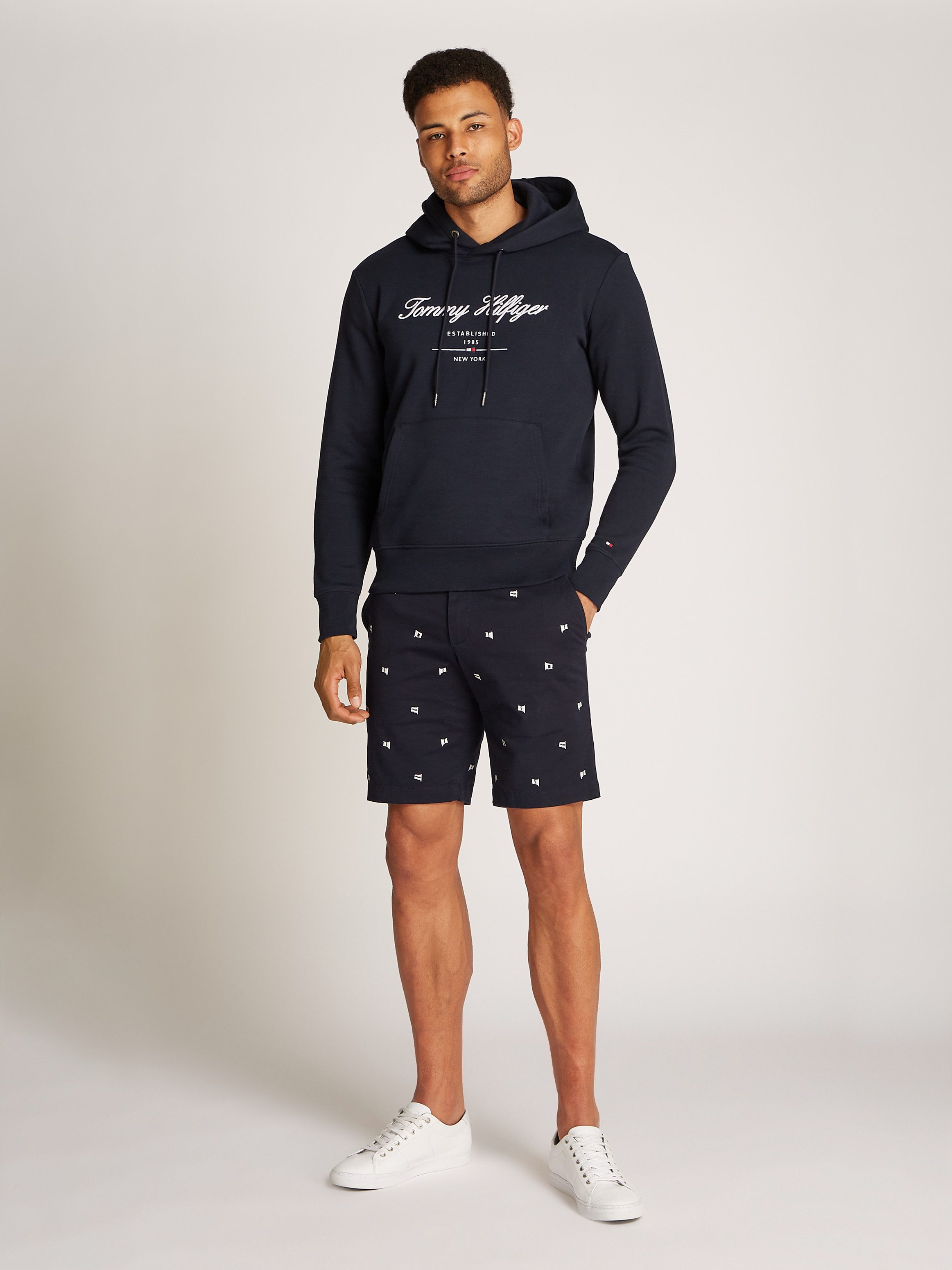 Tommy Hilfiger Hoodie SCRIPT LOGO HOODY met opgestikt logo