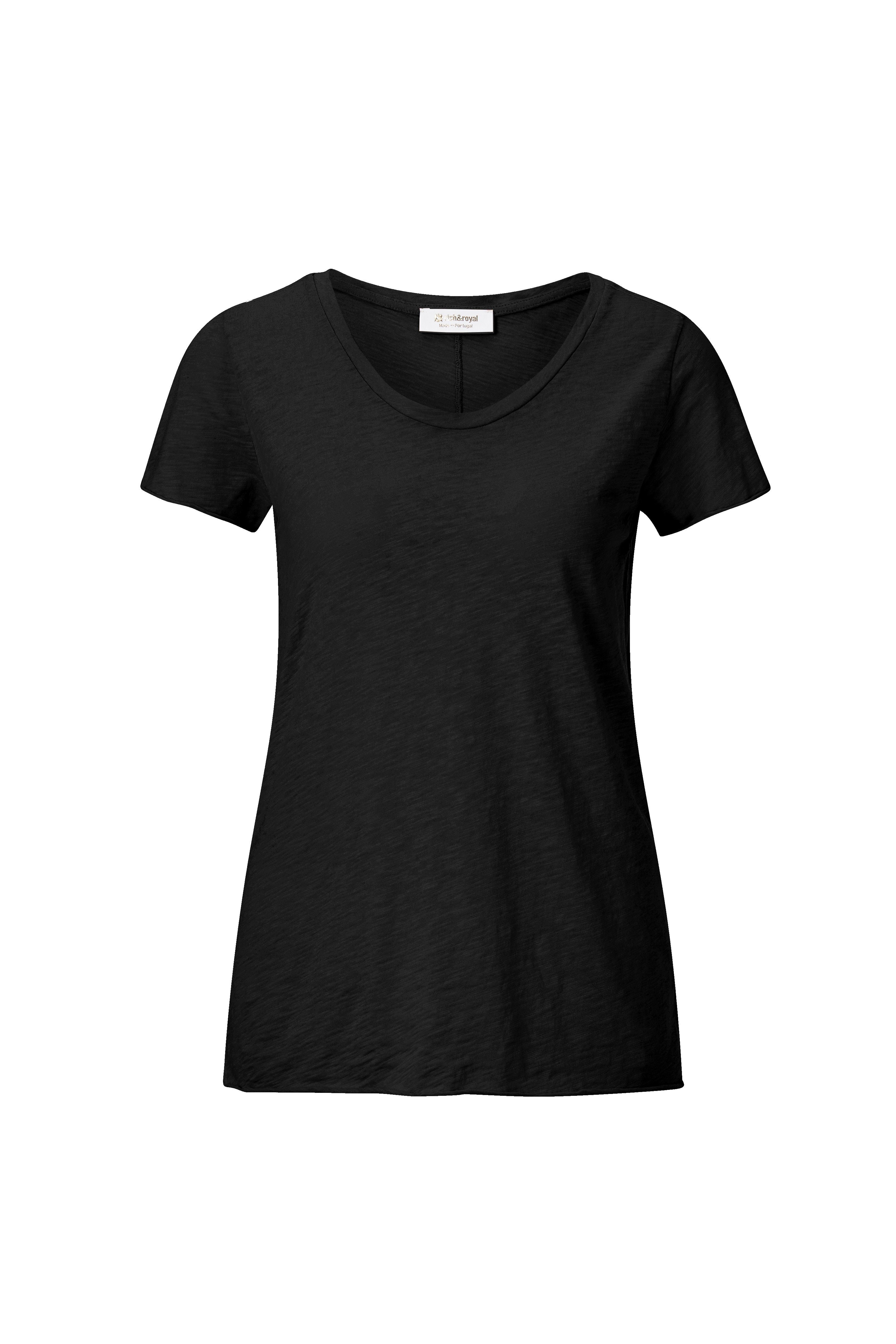 Rich & Royal T-shirt in een vrouwelijke basic pasvorm