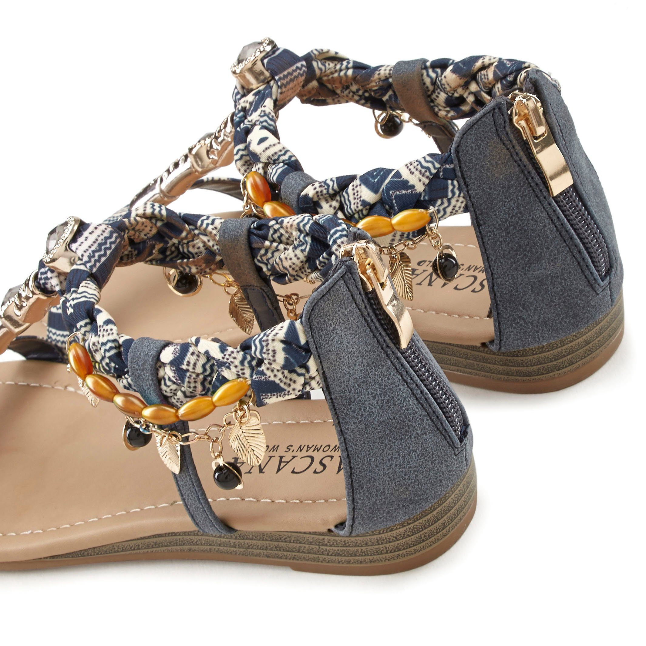 Lascana Sandalen Zomerschoen Sandalette, zomerschoen, kleine sleehak, modieuze versiering VEGAN