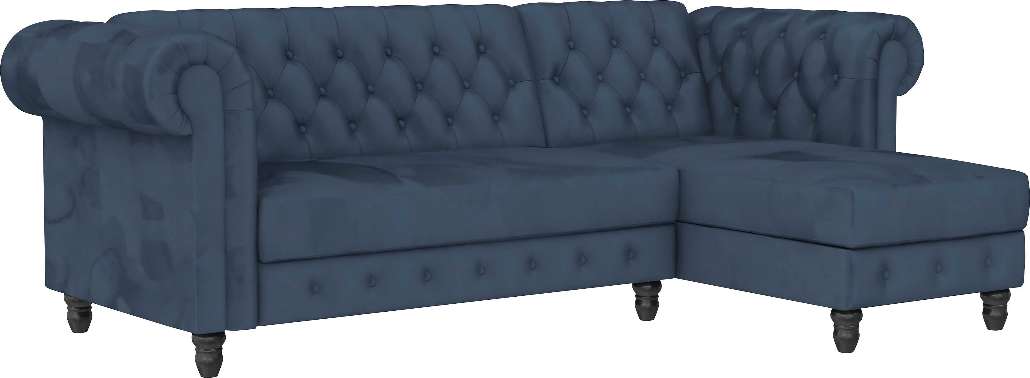 Dorel Home Hoekbank Felix, L-model, 241 cm (ligoppervlak108x195 cm), récamier verwisselbaar,