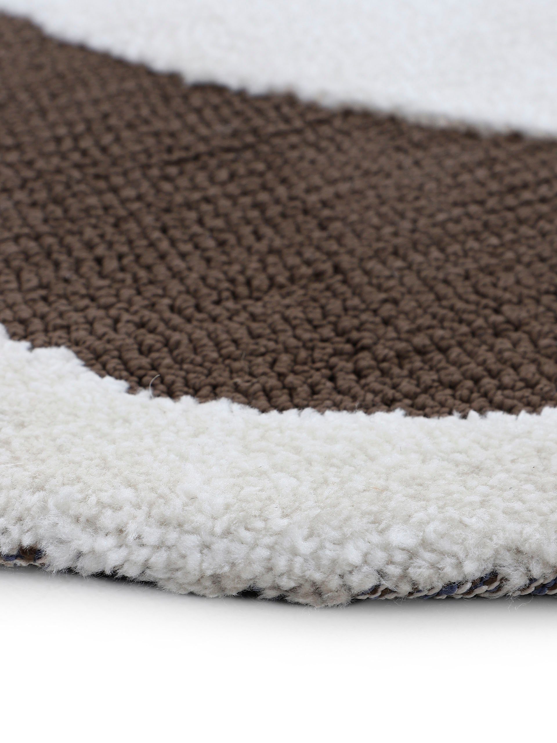 carpetfine Vloerkleed Holly 6 Effen kleuren, met bies, woonkamer