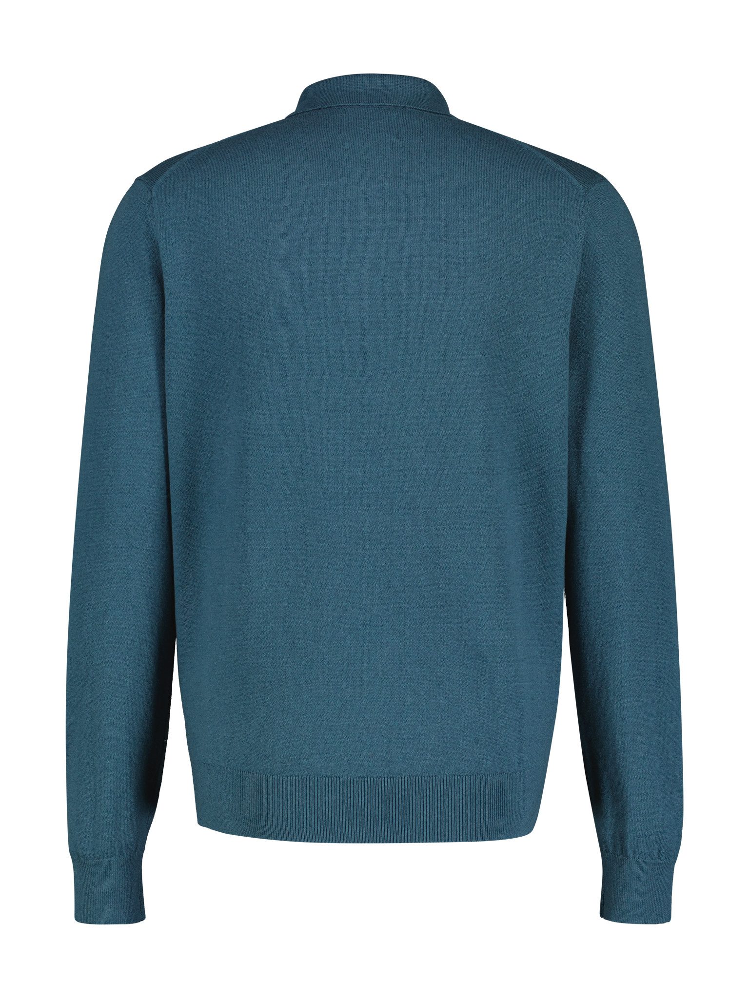 Lerros Poloshirt met lange mouwen met geborduurd logo