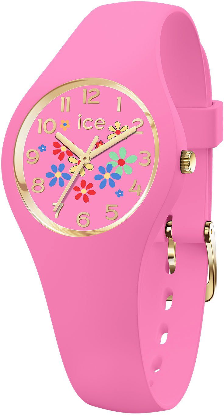 ice-watch Kwartshorloge ICE flower - Pinky bloom - Extra small - 3H, 021731 Polshorloge,...