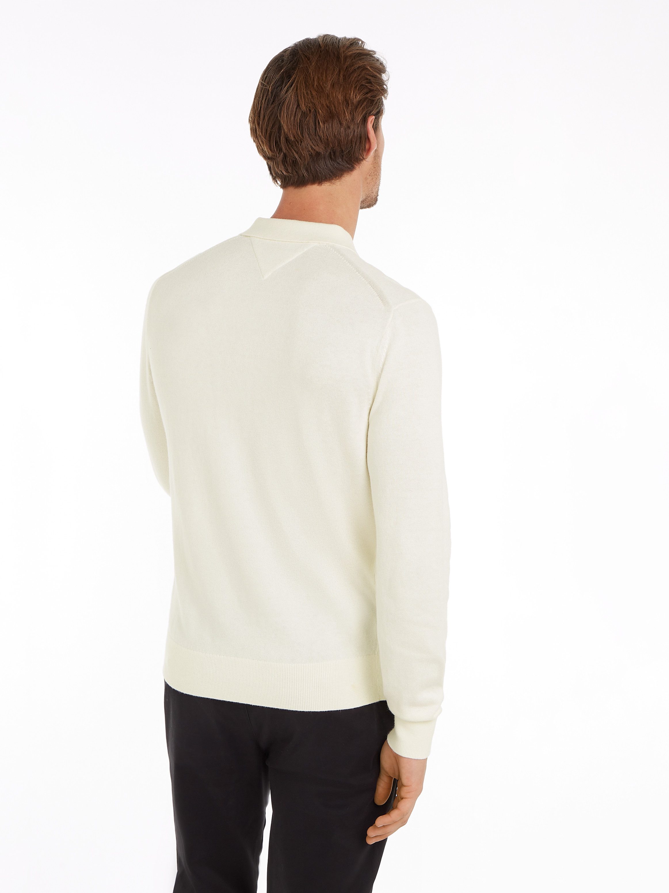 Tommy Hilfiger Trui met polokraag PIMA ORG CTN CASHMERE LS POLO