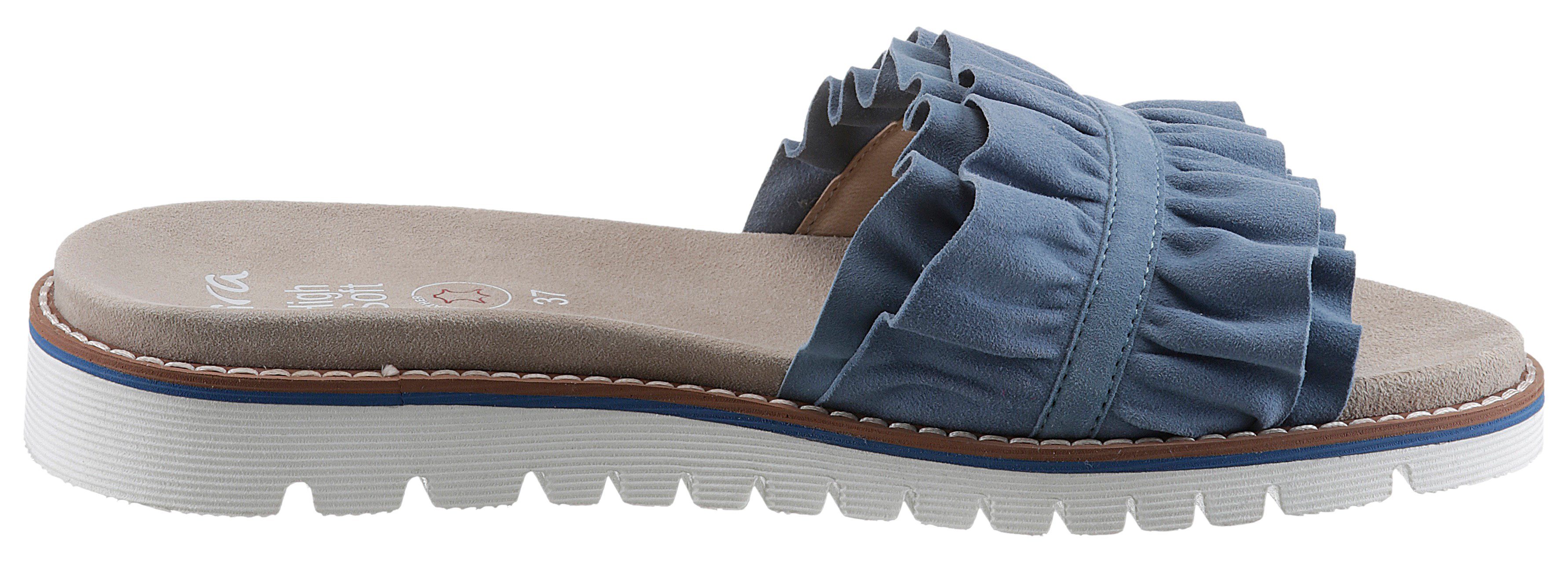 Ara Slippers KENT , sleehak, zomerschoen, pantoffels met slip-on