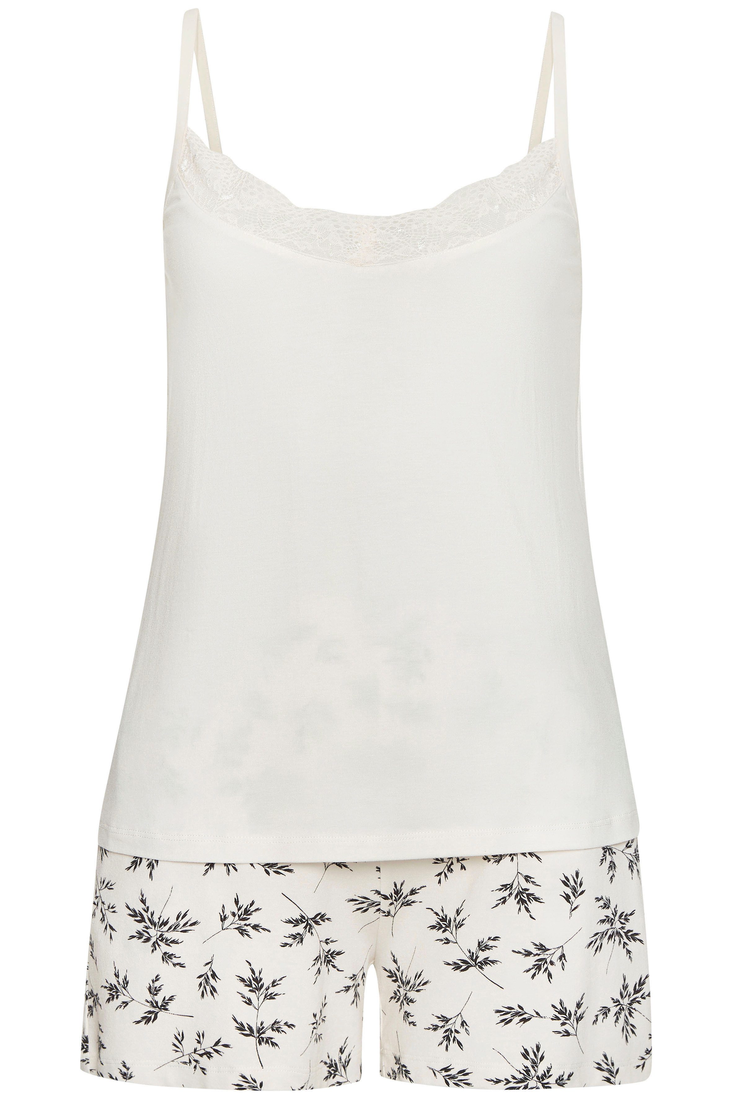 Vivance Dreams Shortama met mooie kantdetails (set, 2-delig)