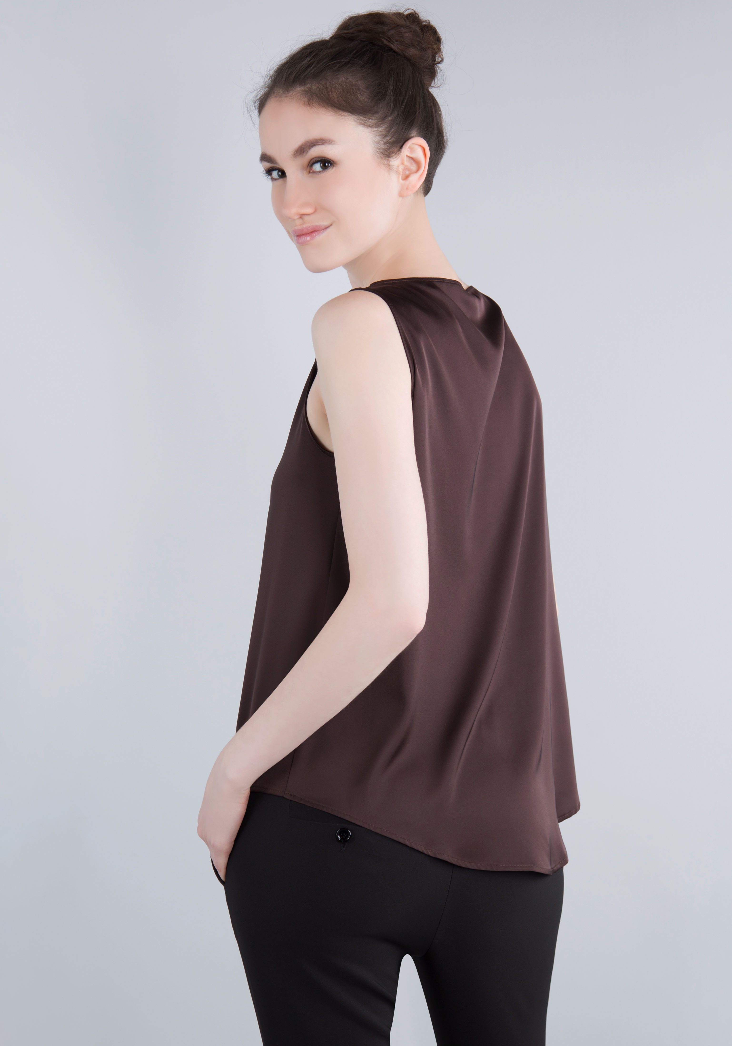 IMPERIAL Top in glanzende satijnkwaliteit