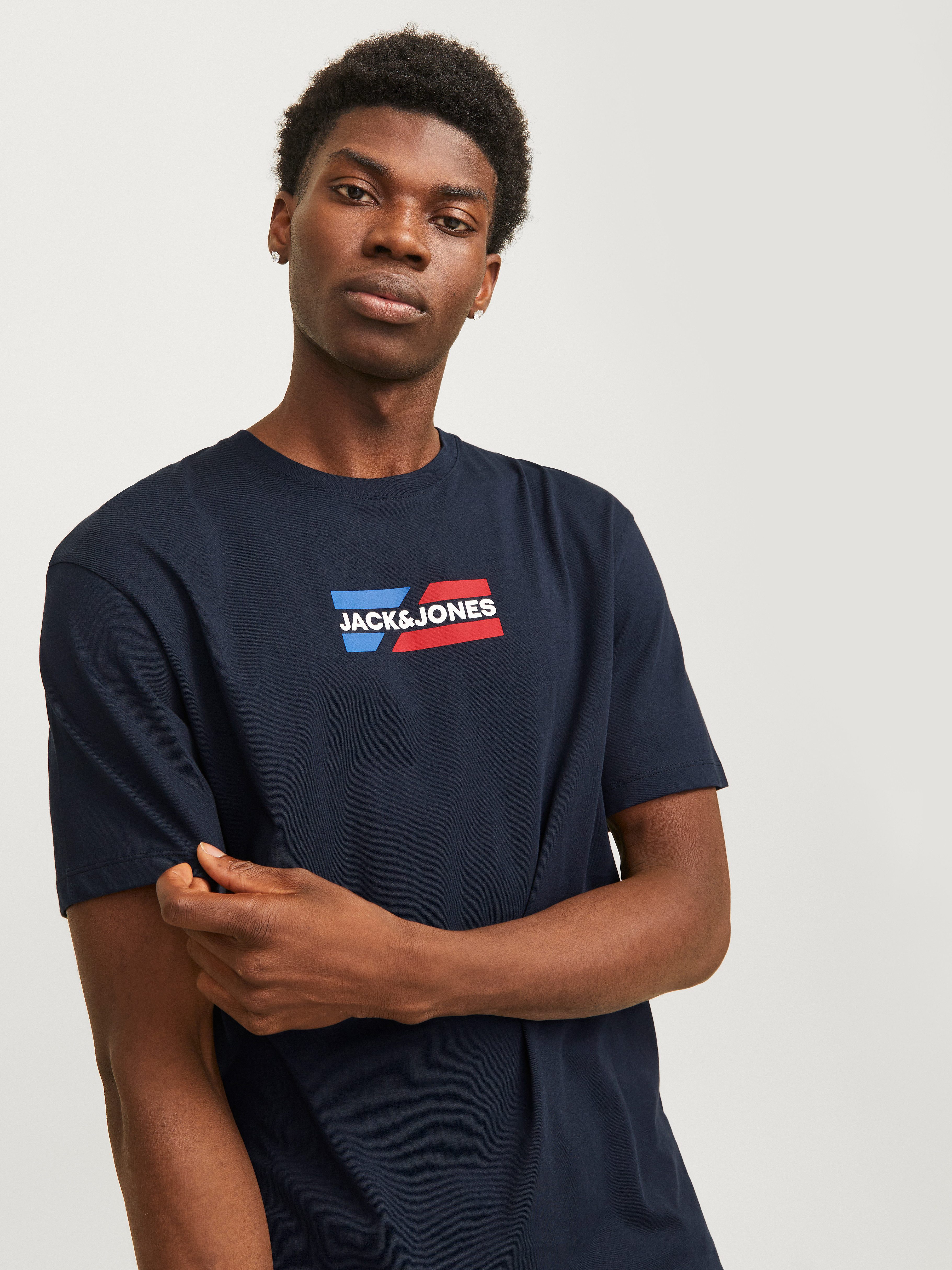 Jack & Jones Shirt met ronde hals JJECORP GRAPHIC TEE SS O-NECK NOOS