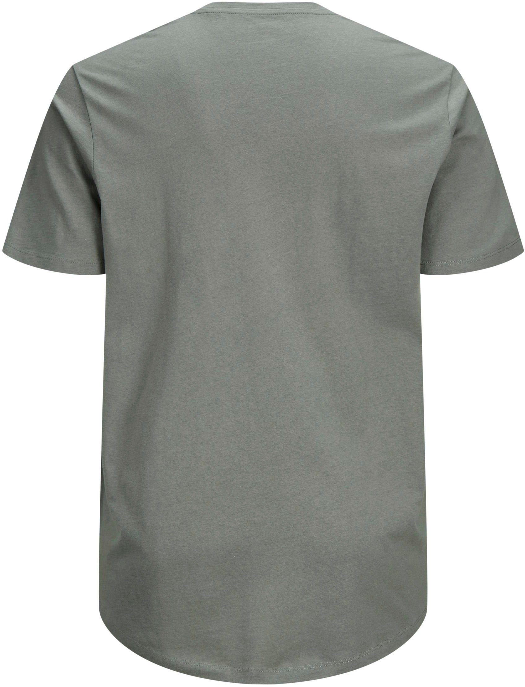 Jack & Jones PlusSize T-shirt NOA TEE met een afgeronde zoom, t/m maat 6xl