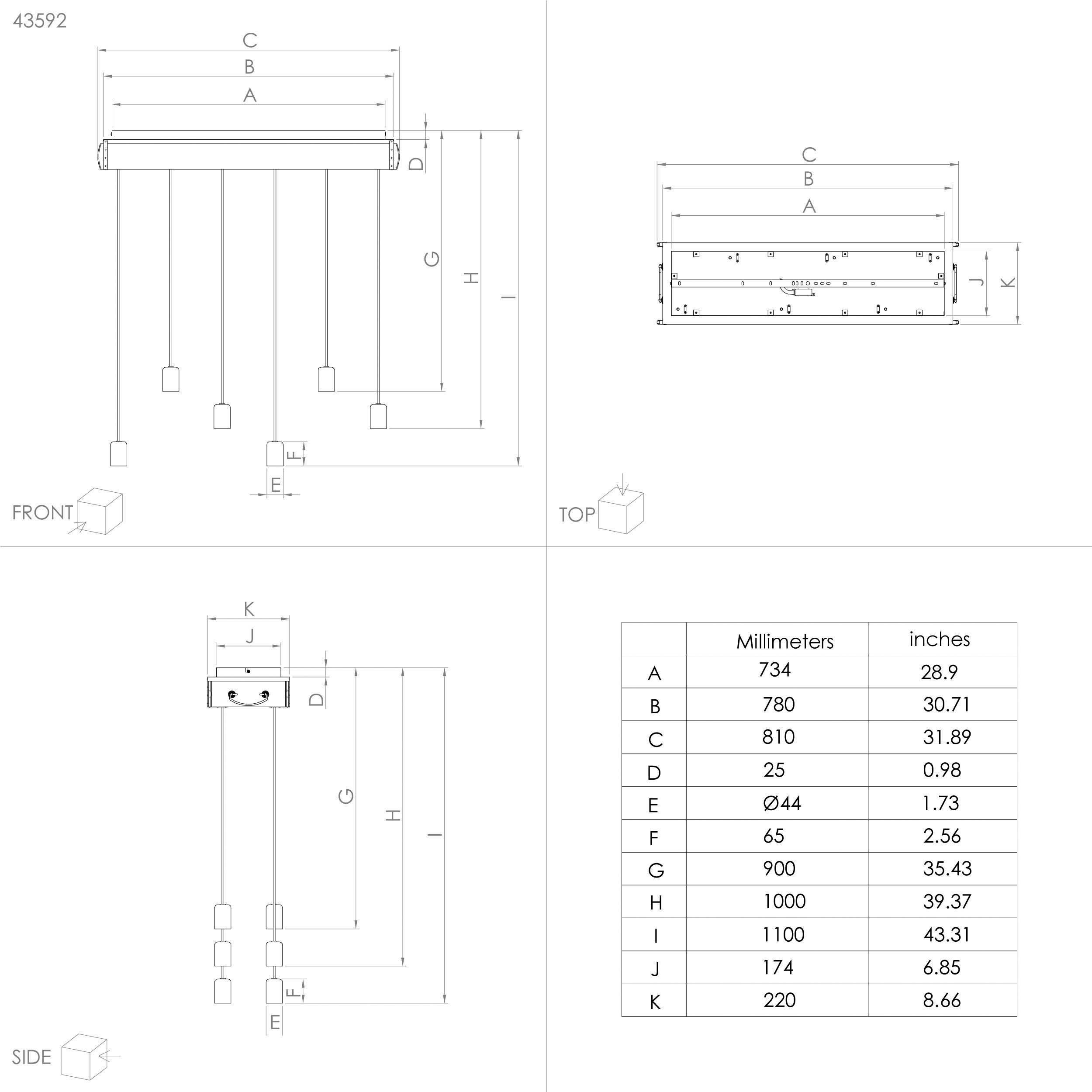 EGLO Hanglamp WOOTTON Hanglamp in bruin en zwart van hout, staal - excl. E27 - 40W (1 stuk)
