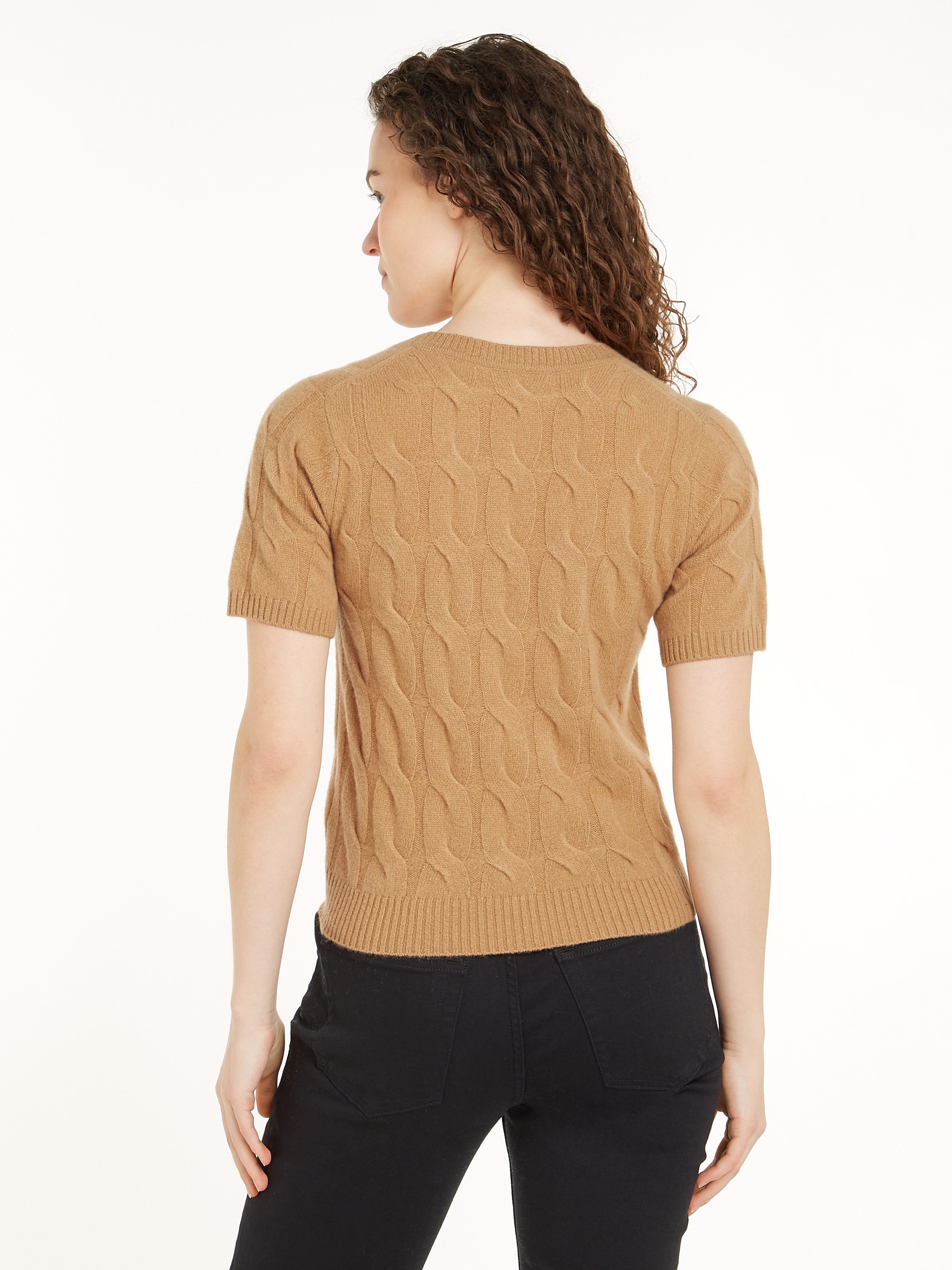 Tommy Hilfiger Gebreide trui SOFT WOOL CABLE SS HENLEY