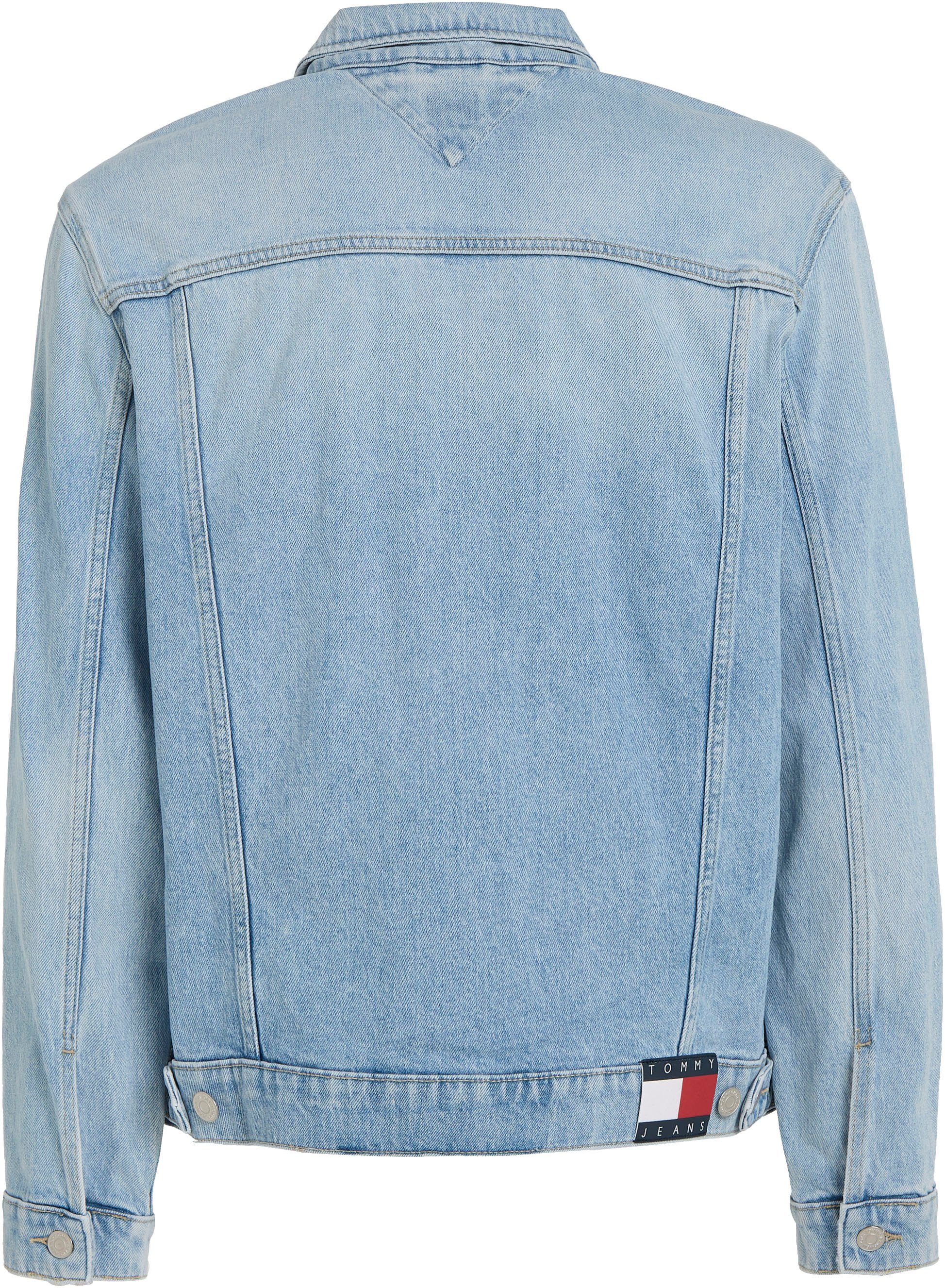 Tommy Jeans Plus Jeansjack RYAN RGLR TRCKR JCKT Grote maten met fade-effecten