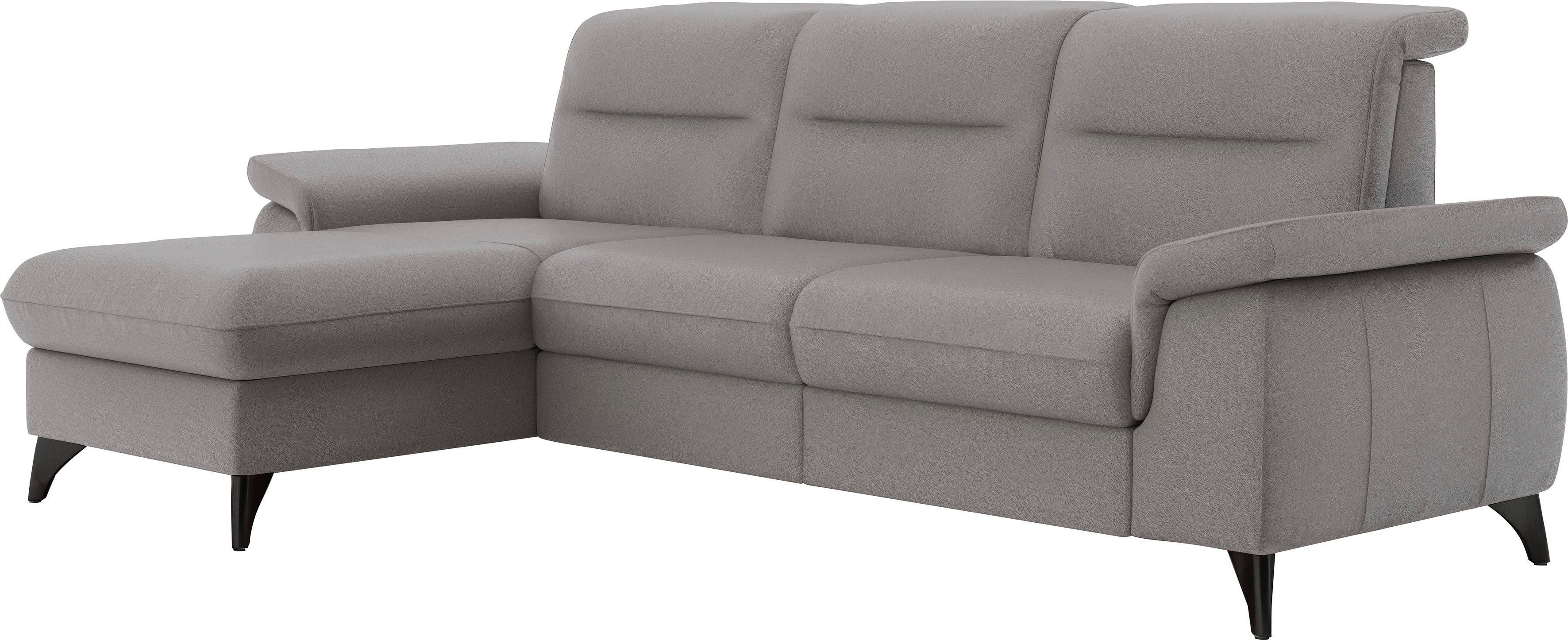 sit&more Hoekbank Astoria L-vorm naar keuze met motorische relaxfunctie