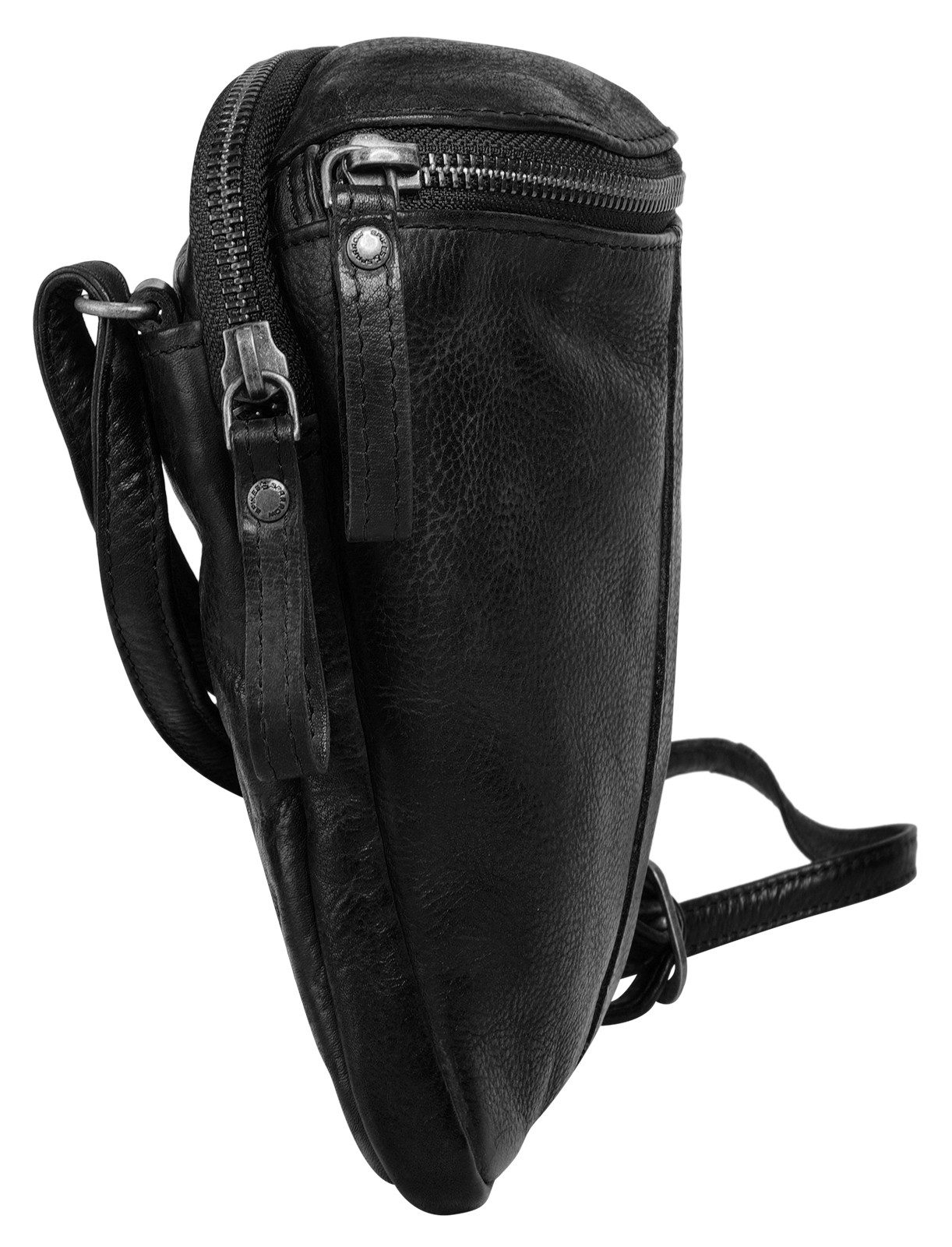 Spikes & Sparrow Schoudertas echt leder