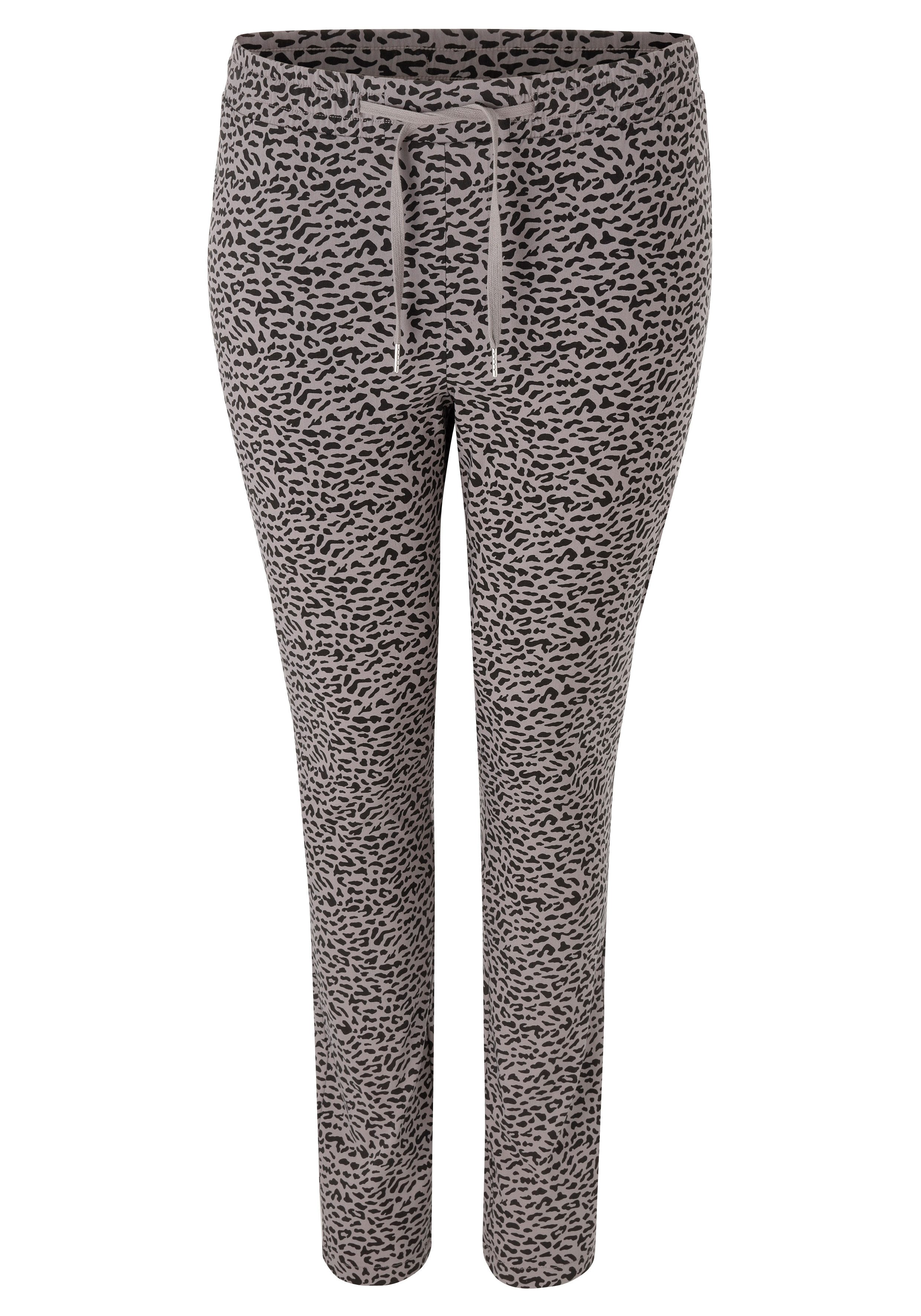 Aniston PLUS Comfortbroek met trendy animal-print - nieuwe collectie
